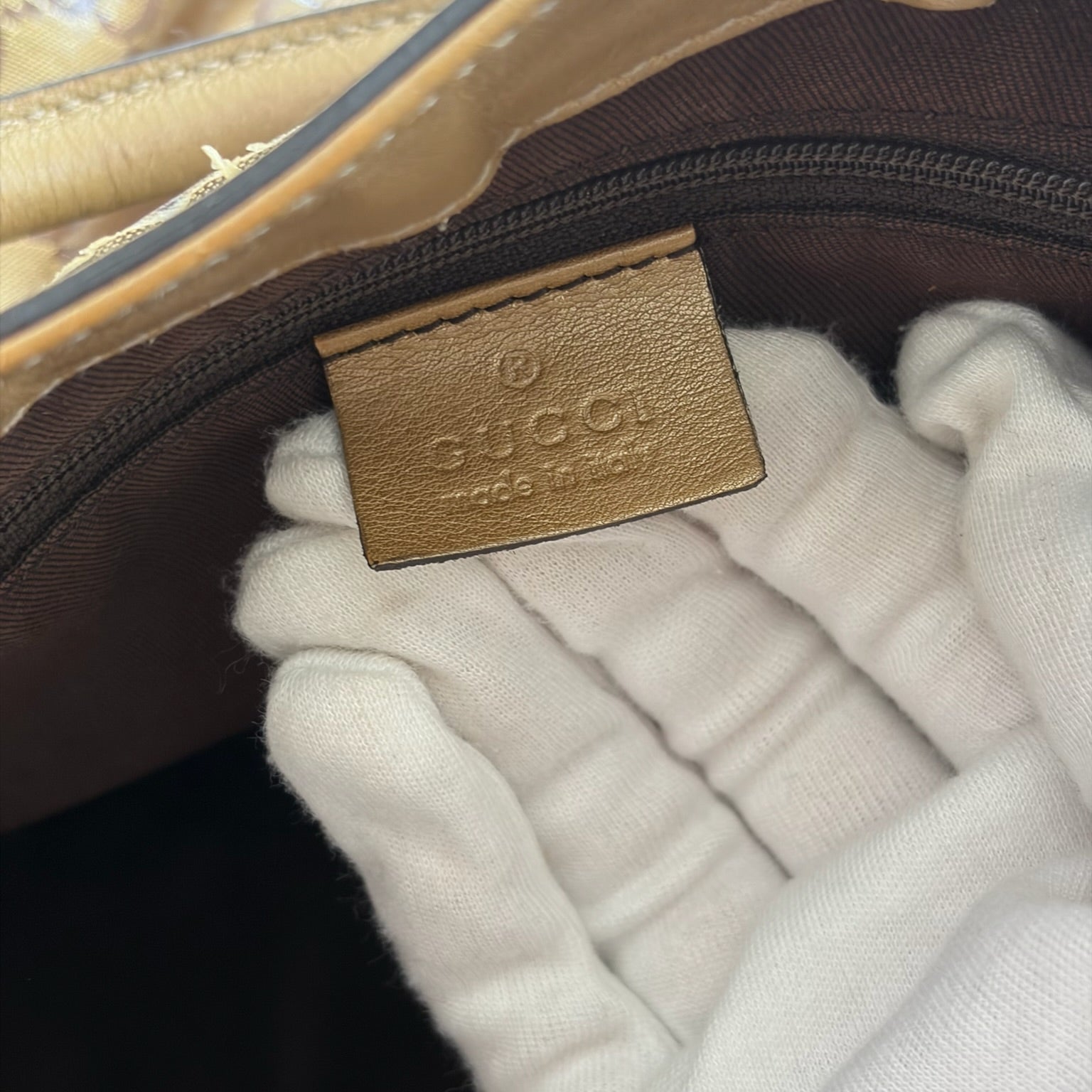 gucci 2000s brown abbey bag