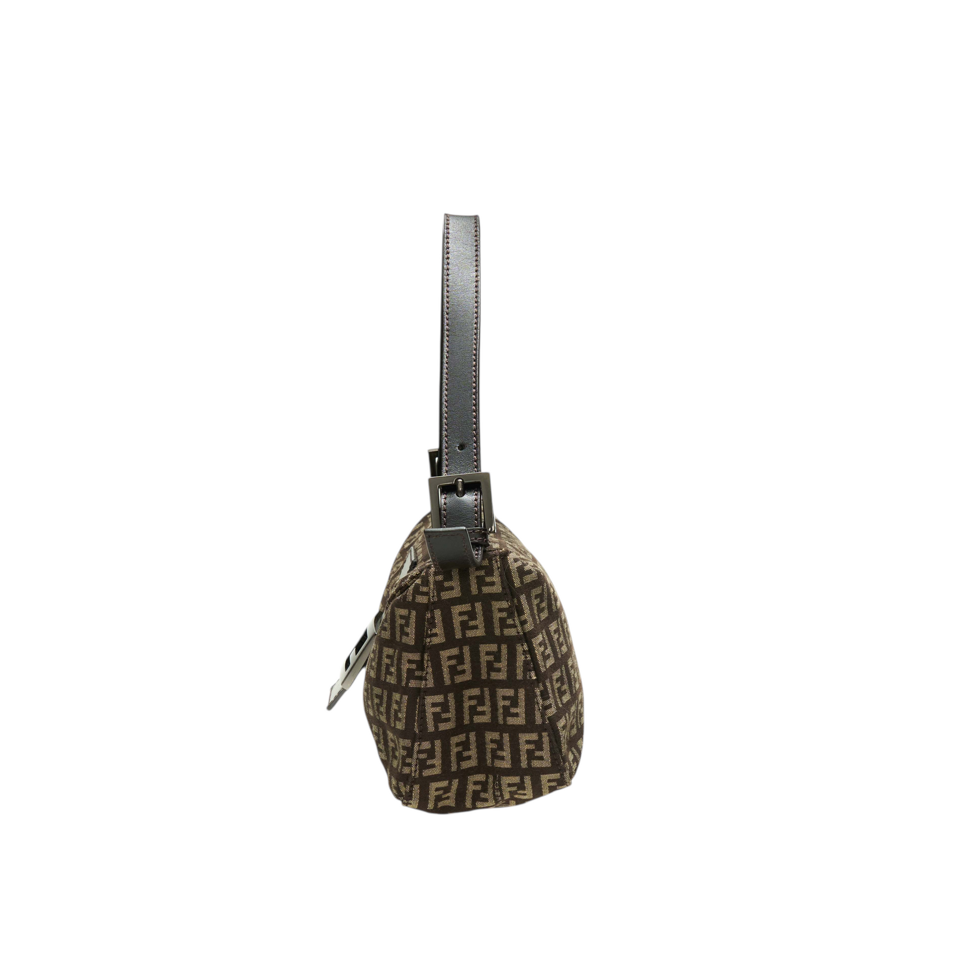 fendi 2000s dark brown baguette bag