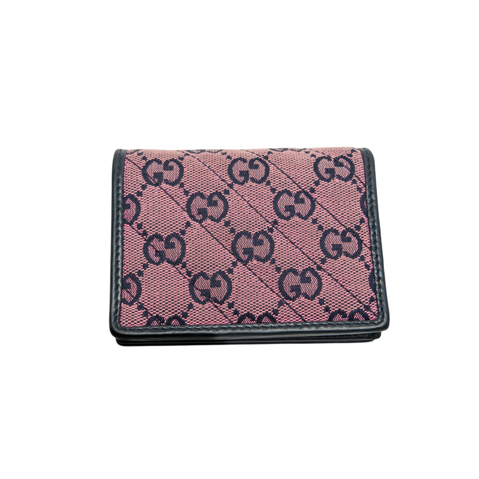 gucci pink denim wallet
