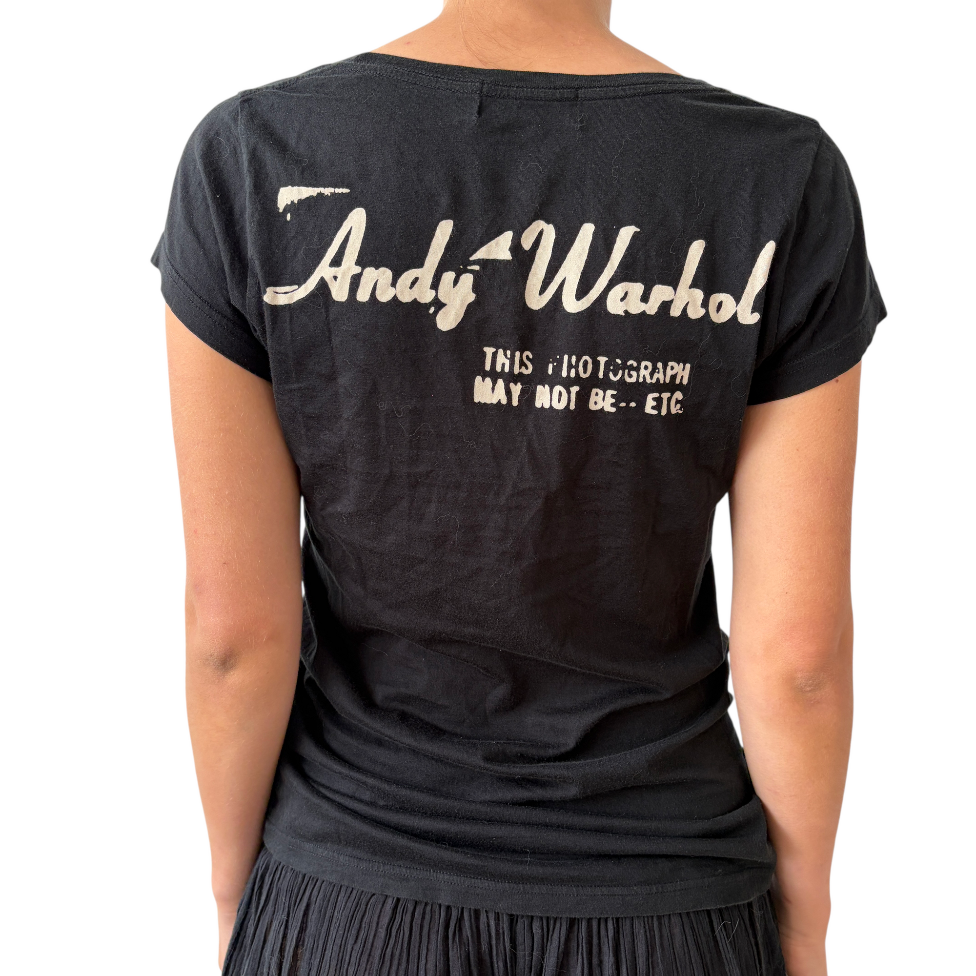 hysteric glamour 2000s black andy warhol top