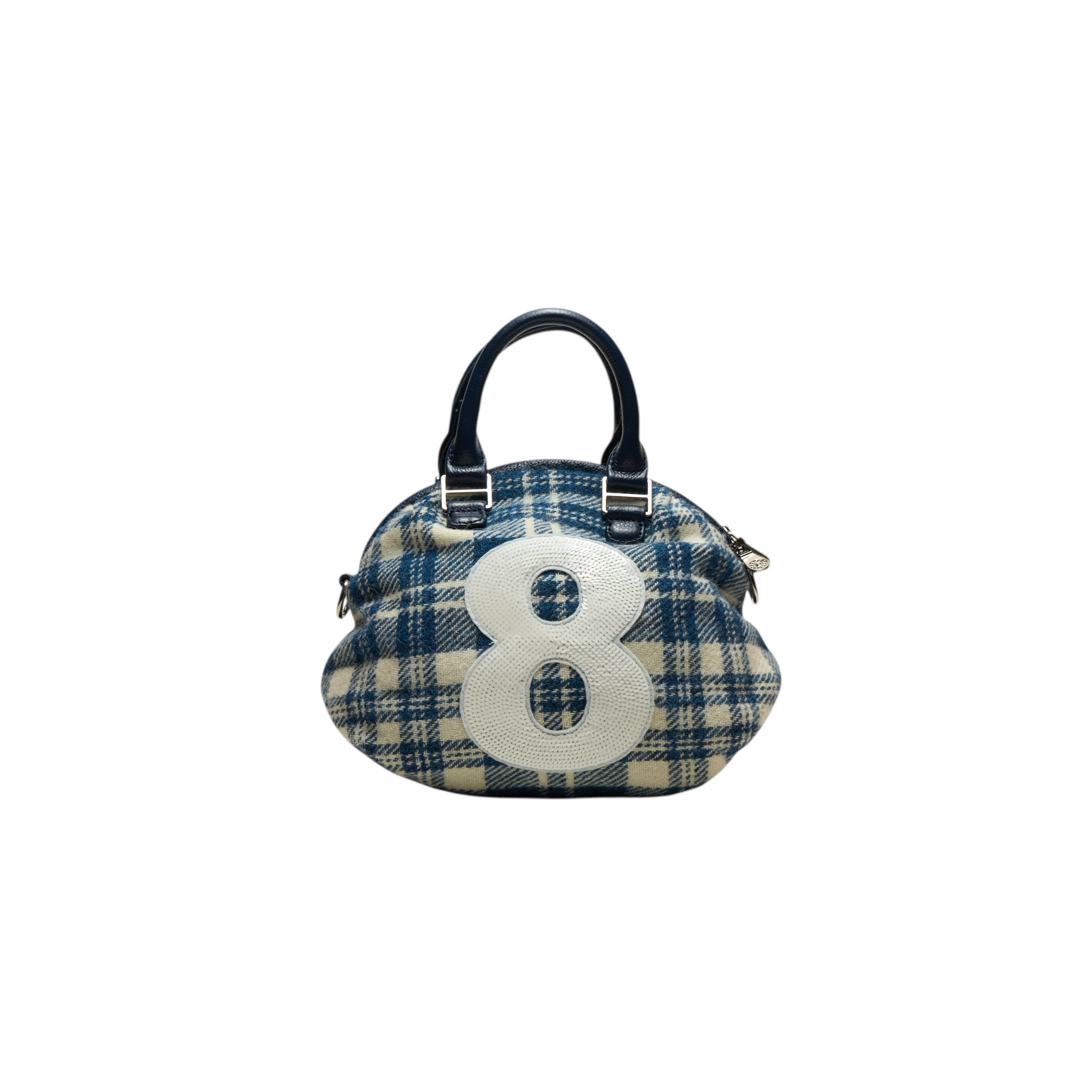 muta blue plaid mini 8 bag