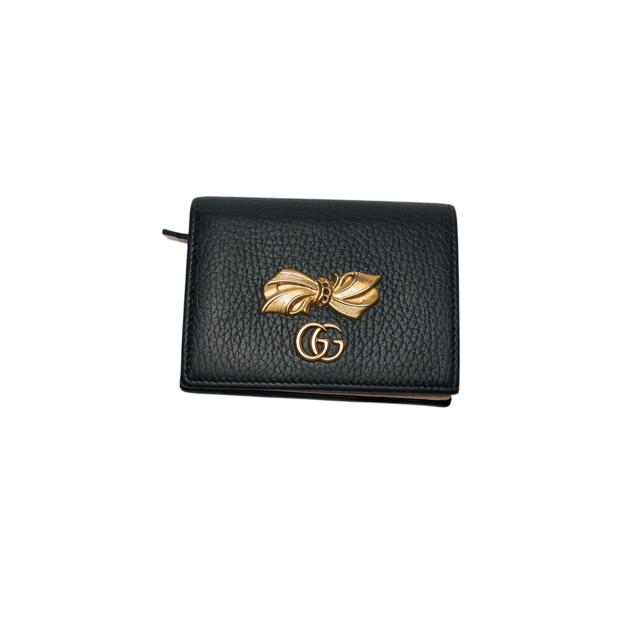gucci black bow wallet