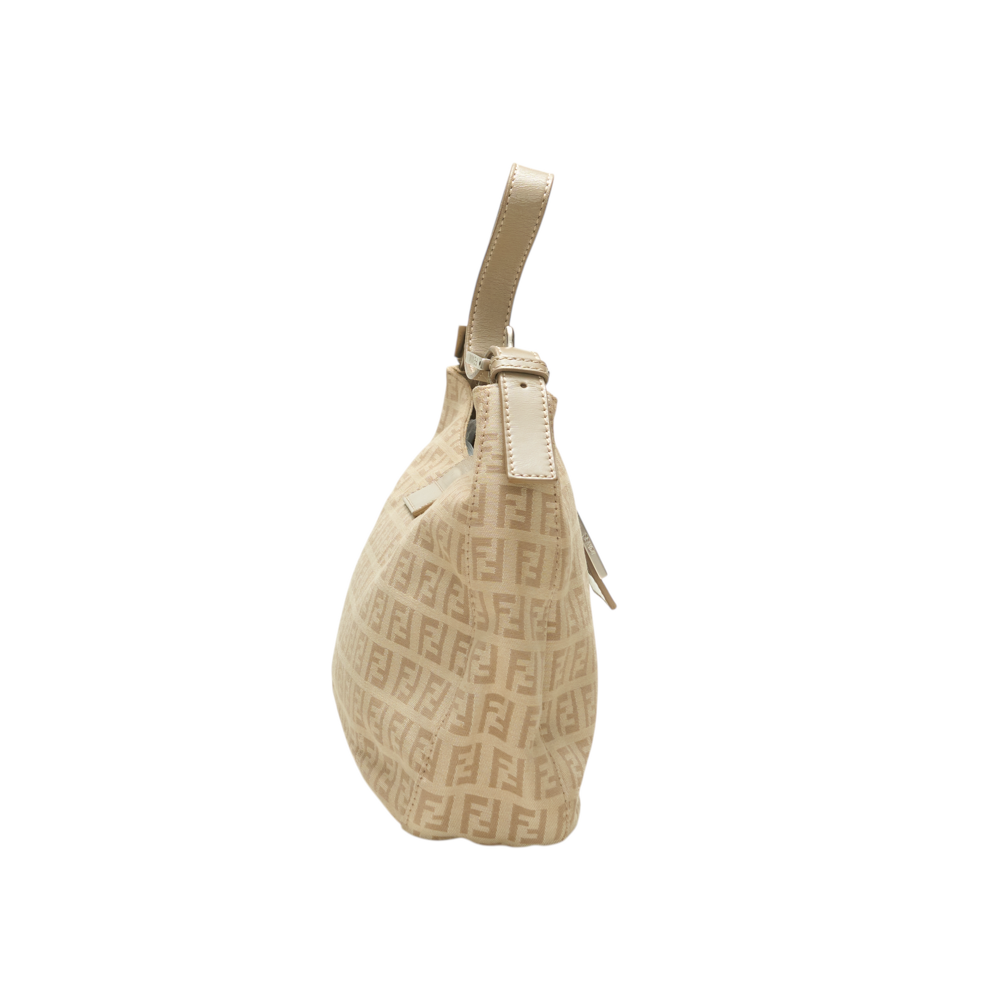 fendi 2000s tan bucket baguette bag
