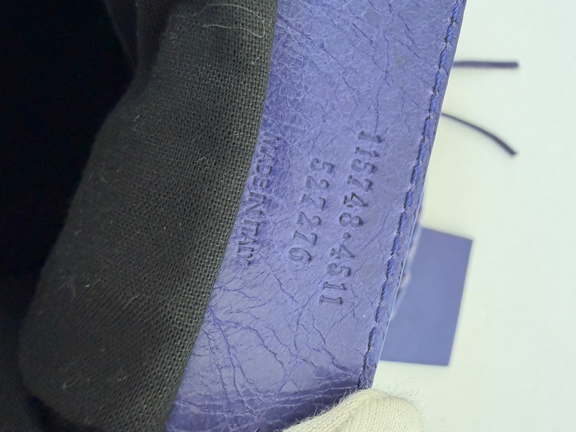 balenciaga 2000s purple city bag