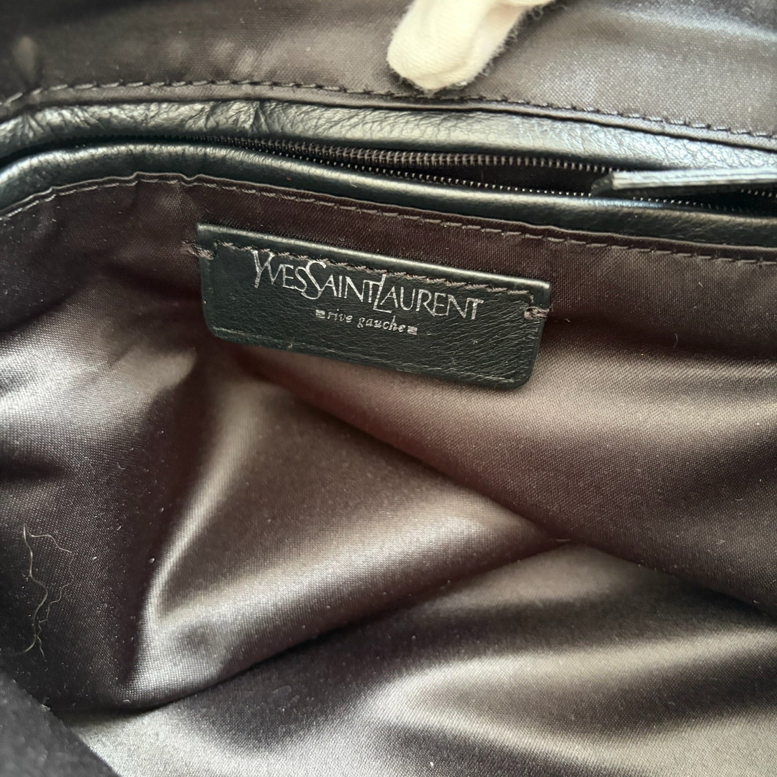 ysl 2000s white kahala tote bag
