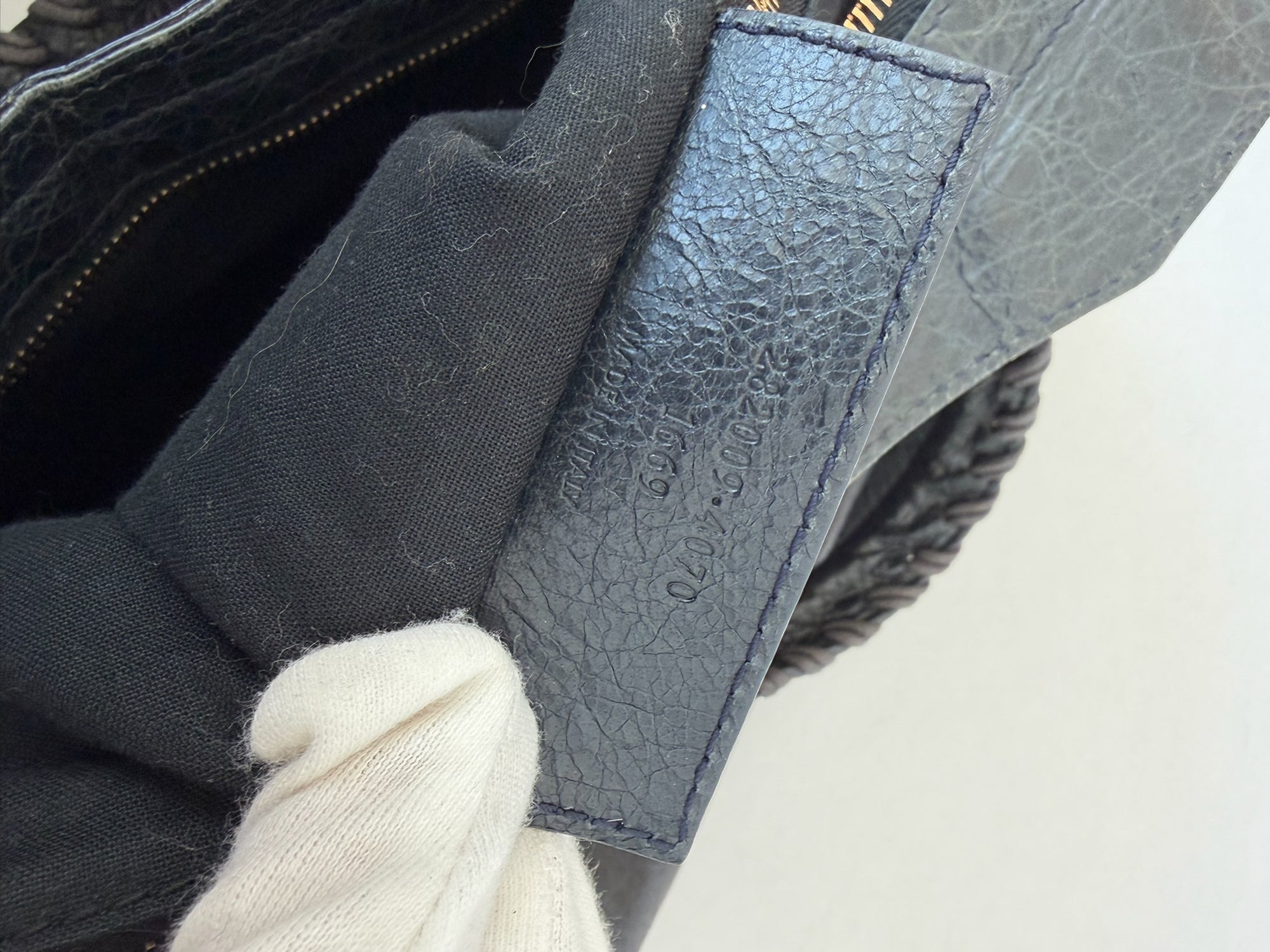 balenciaga 2000s dark gray part time bag