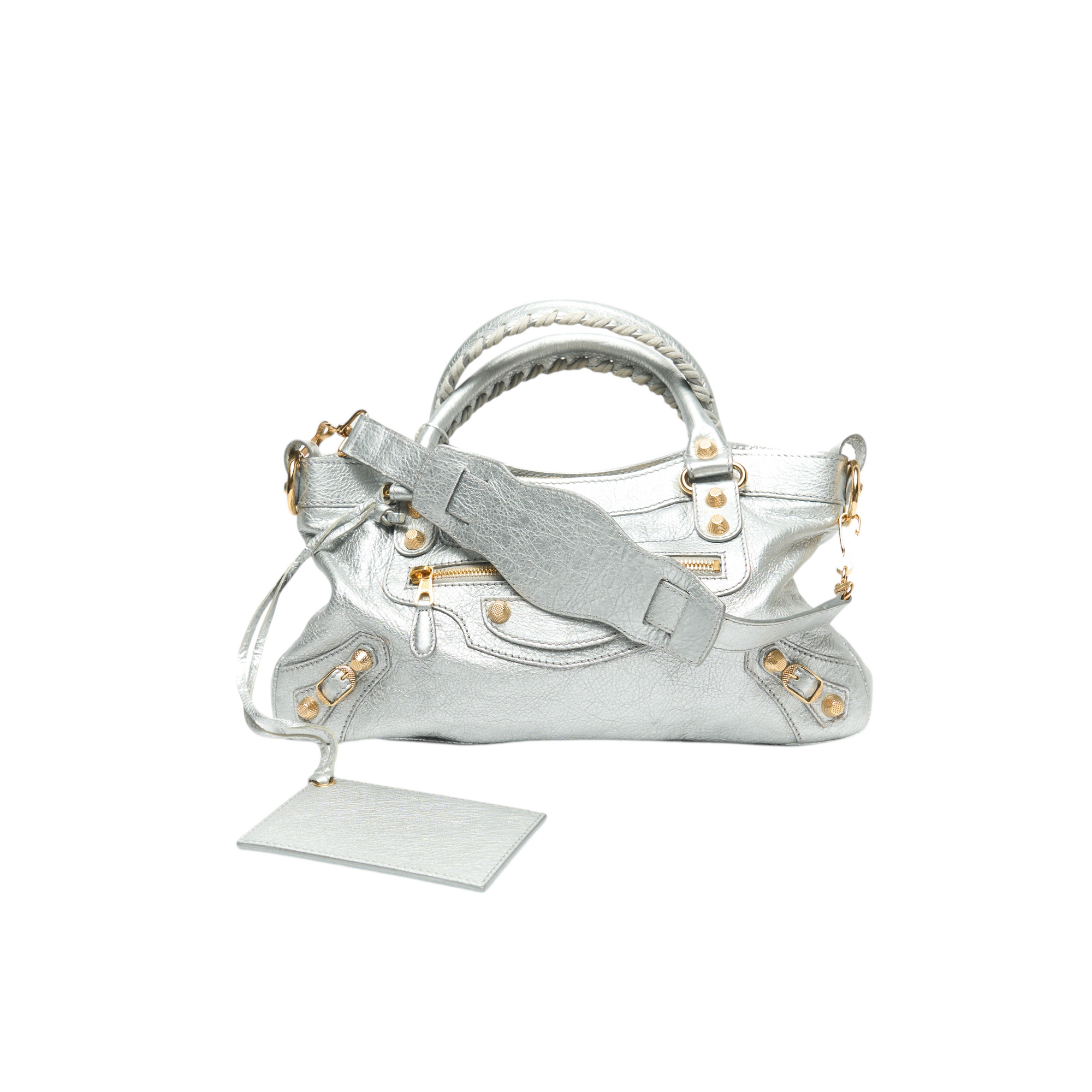 balenciaga 2000s silver first bag