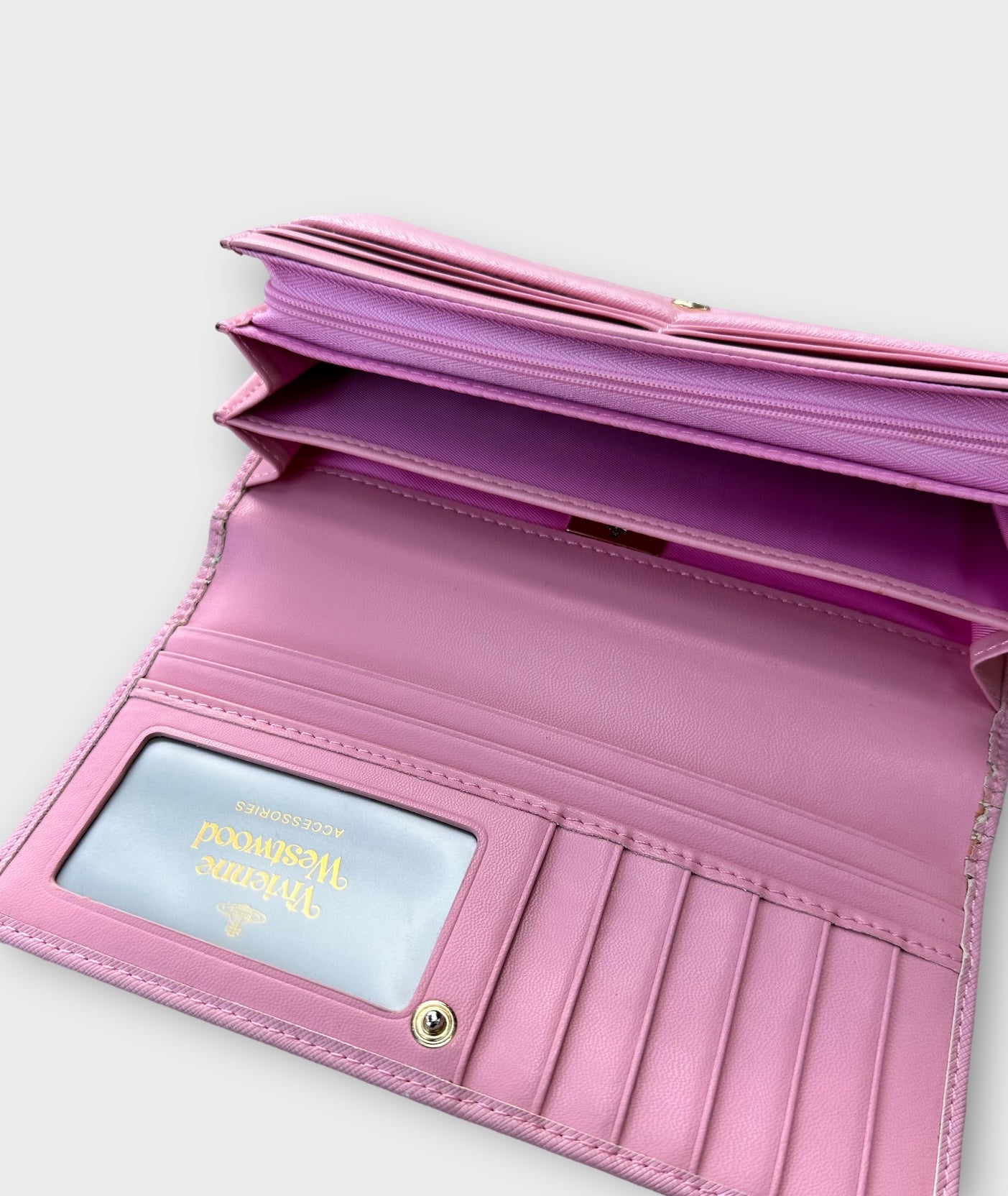 vivienne westwood light pink wallet