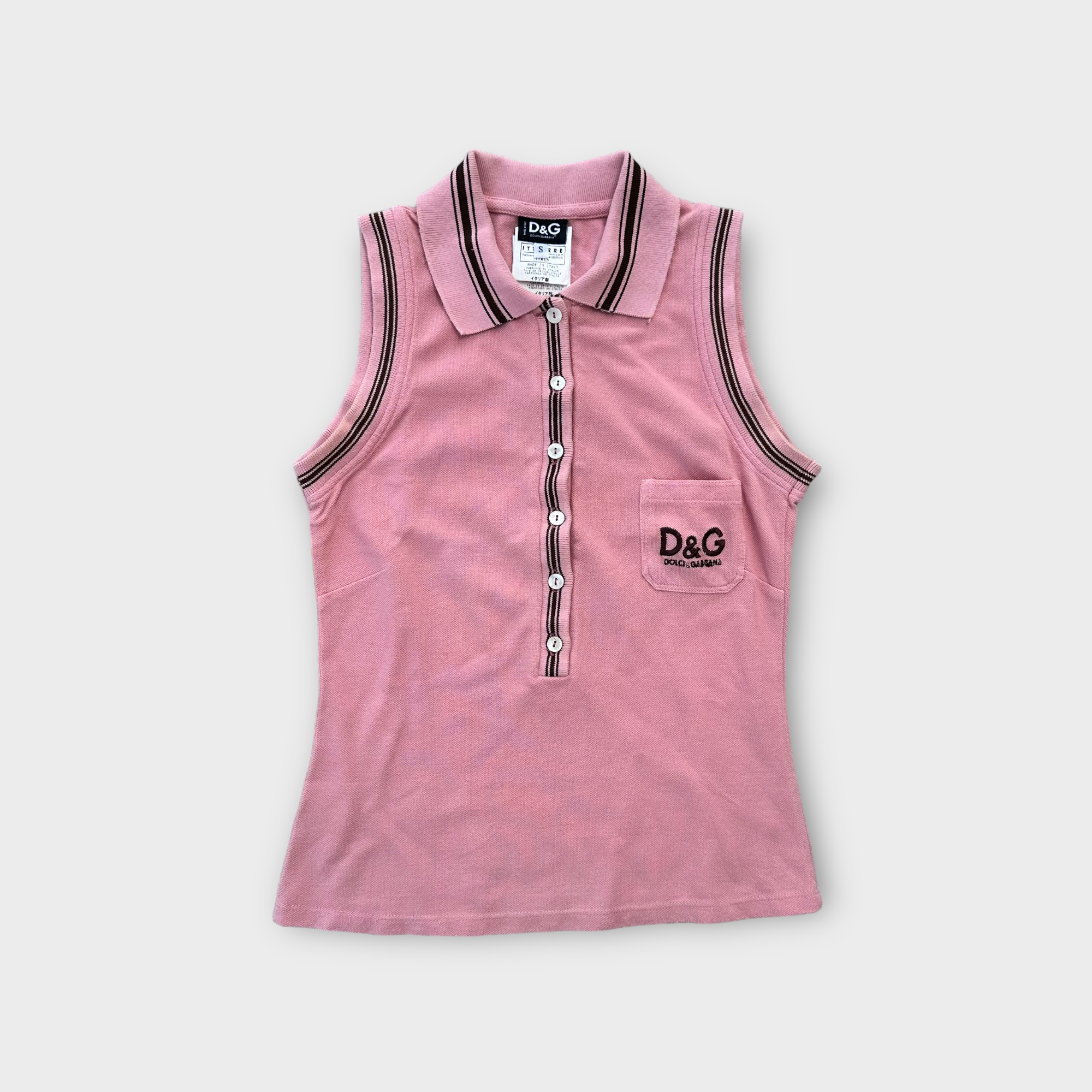 dolce & gabbana pink tank top