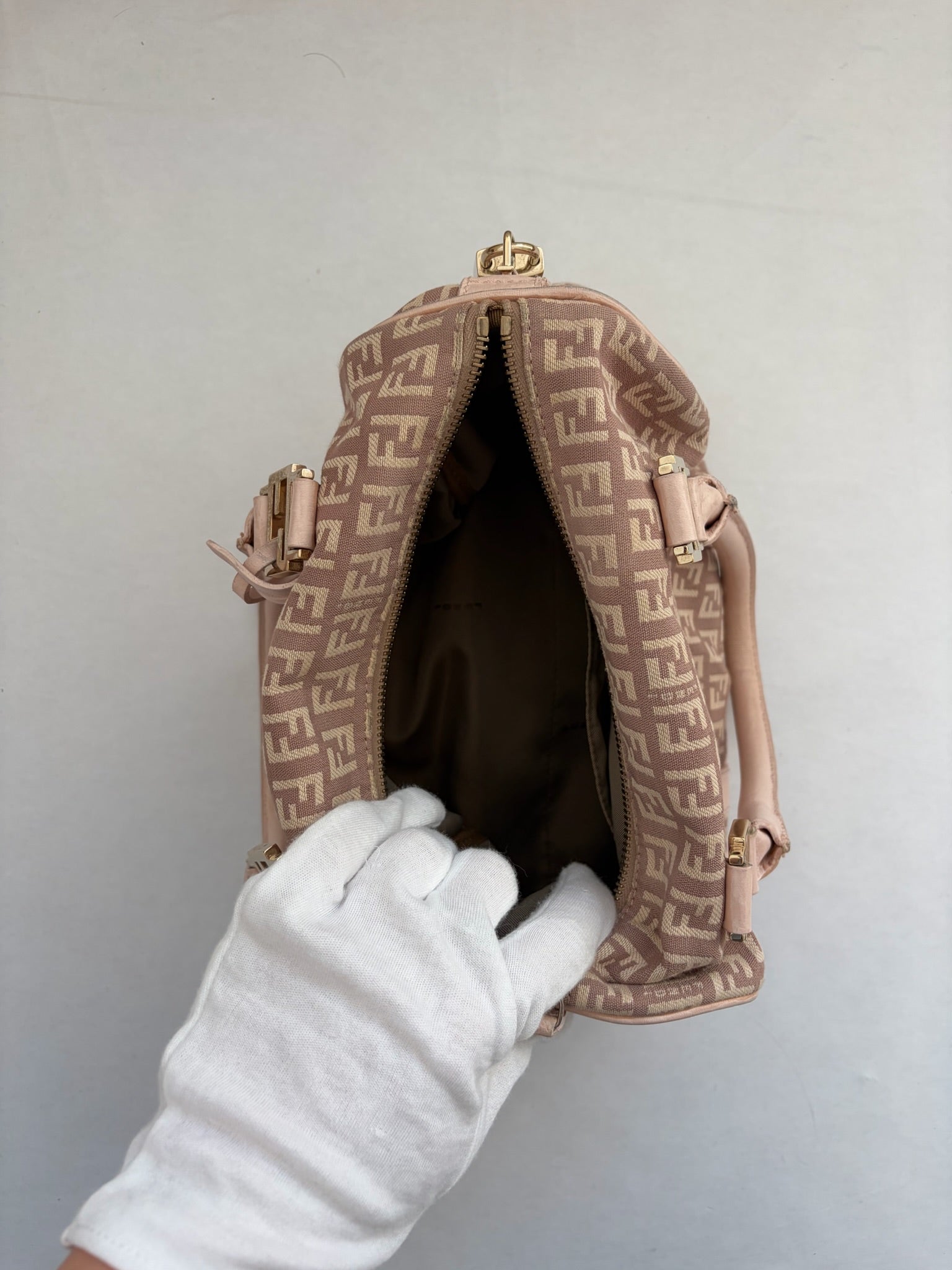 fendi 2000s pink baguette bag