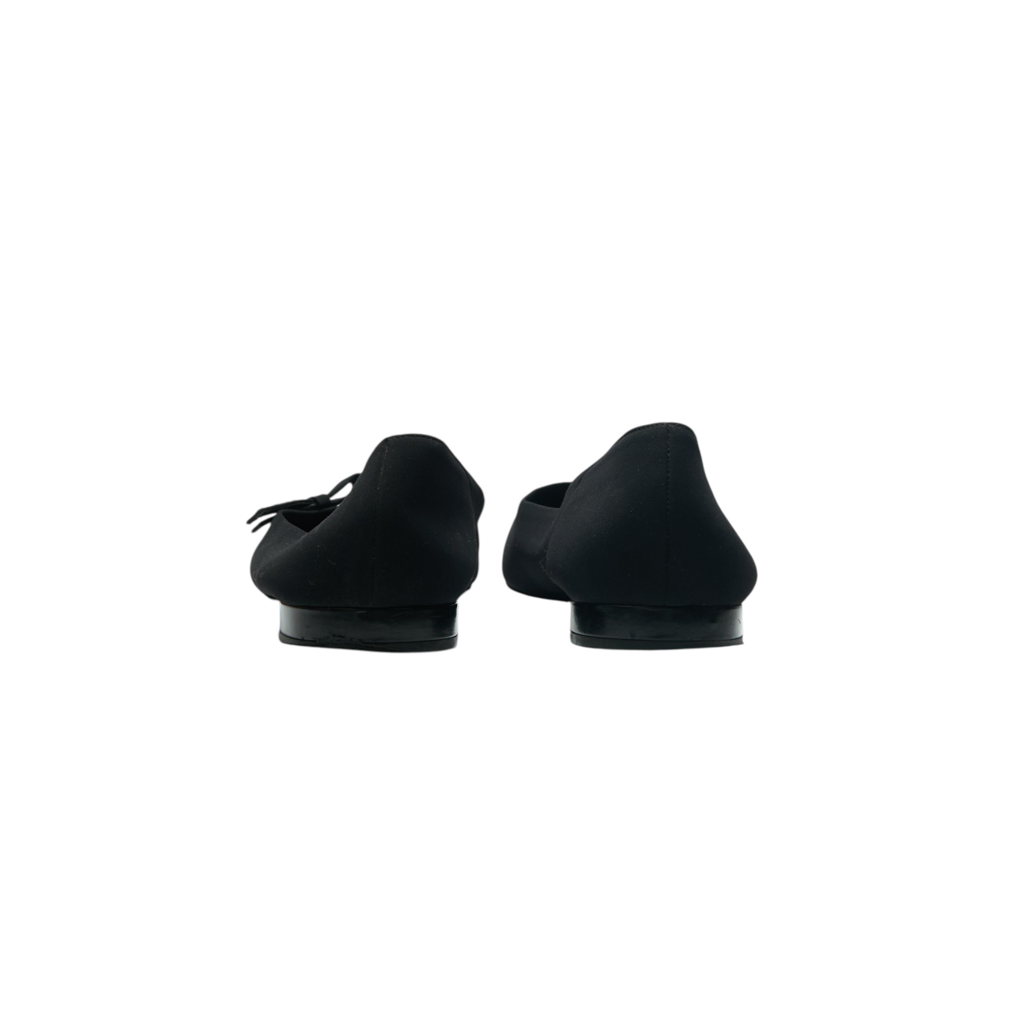 prada black bow flats