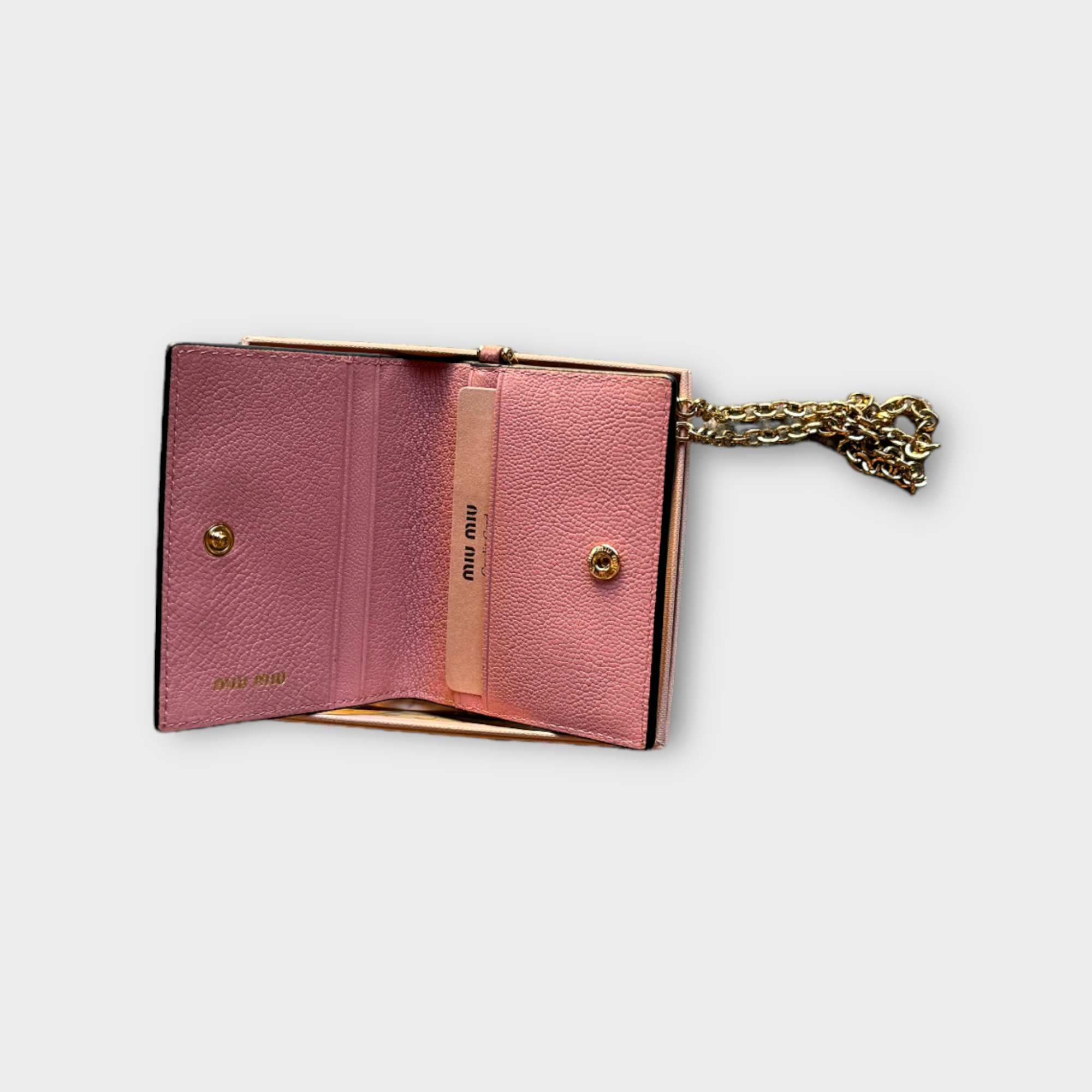 miu miu pink cardholder