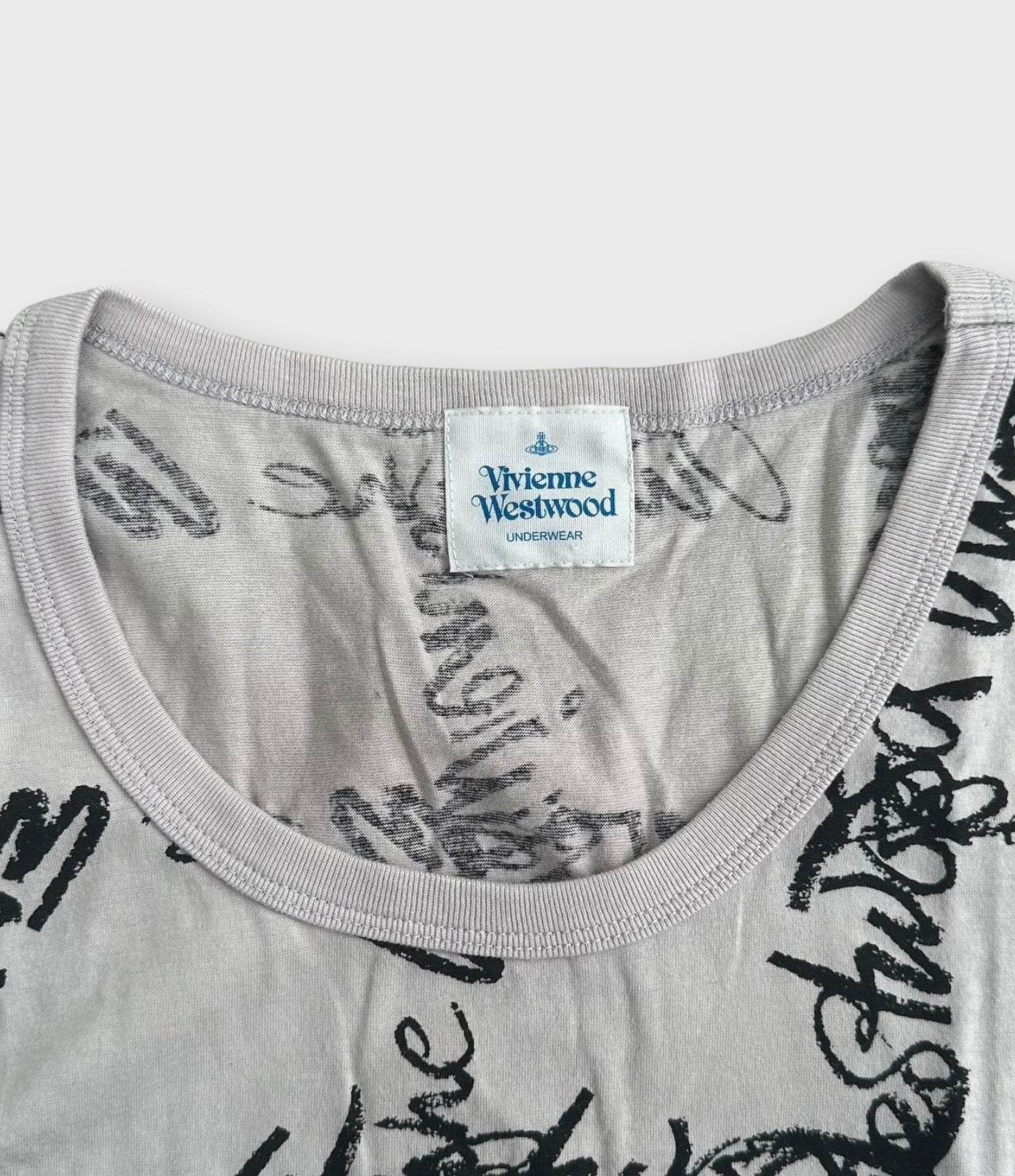 vivienne westwood light gray tank top