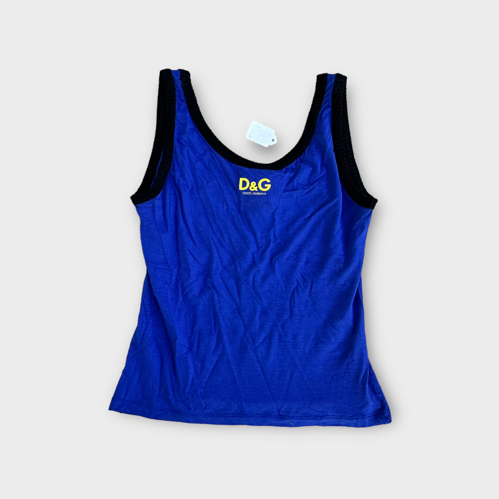 d&g 2000s graphic tank top