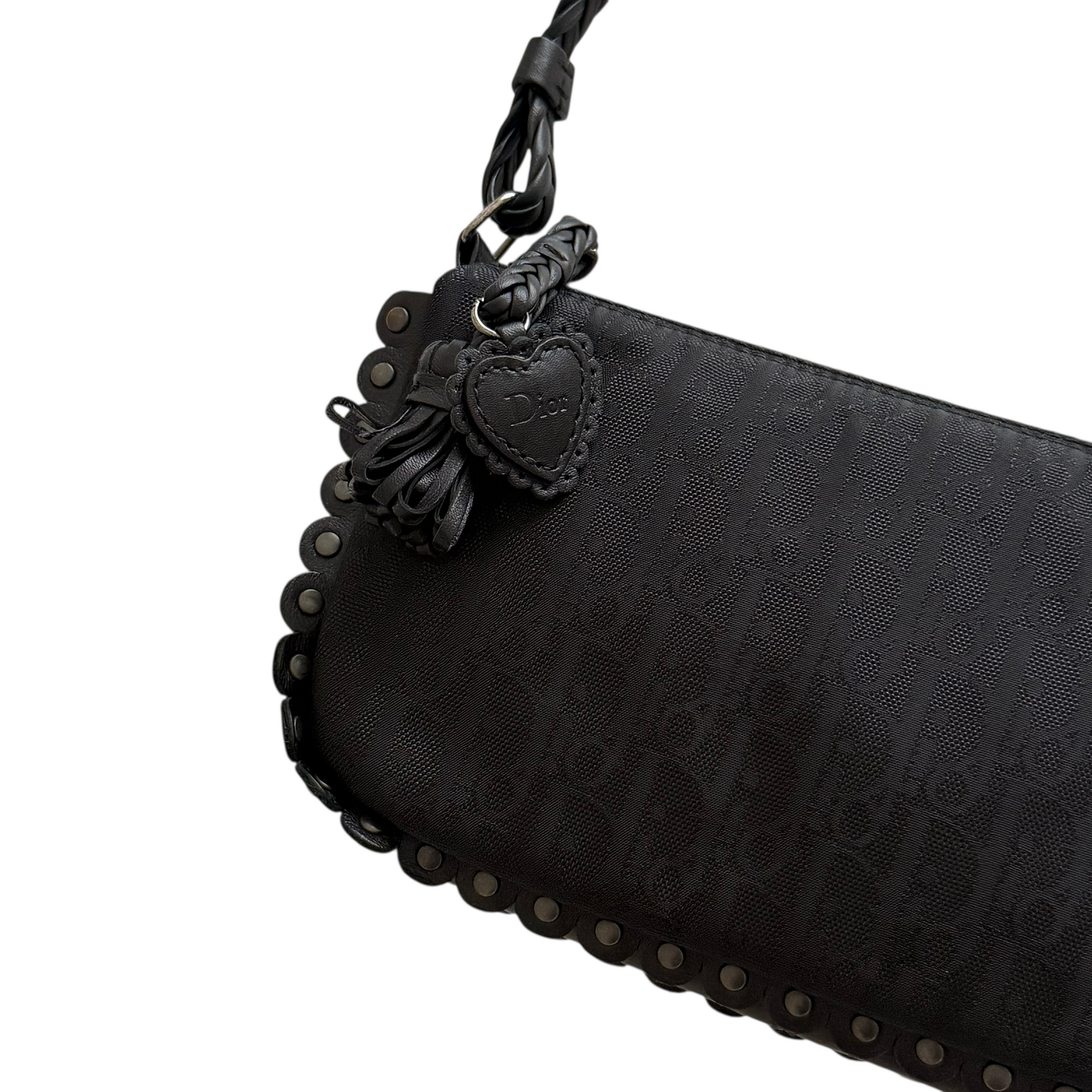 christian dior 2000s black trotter bag