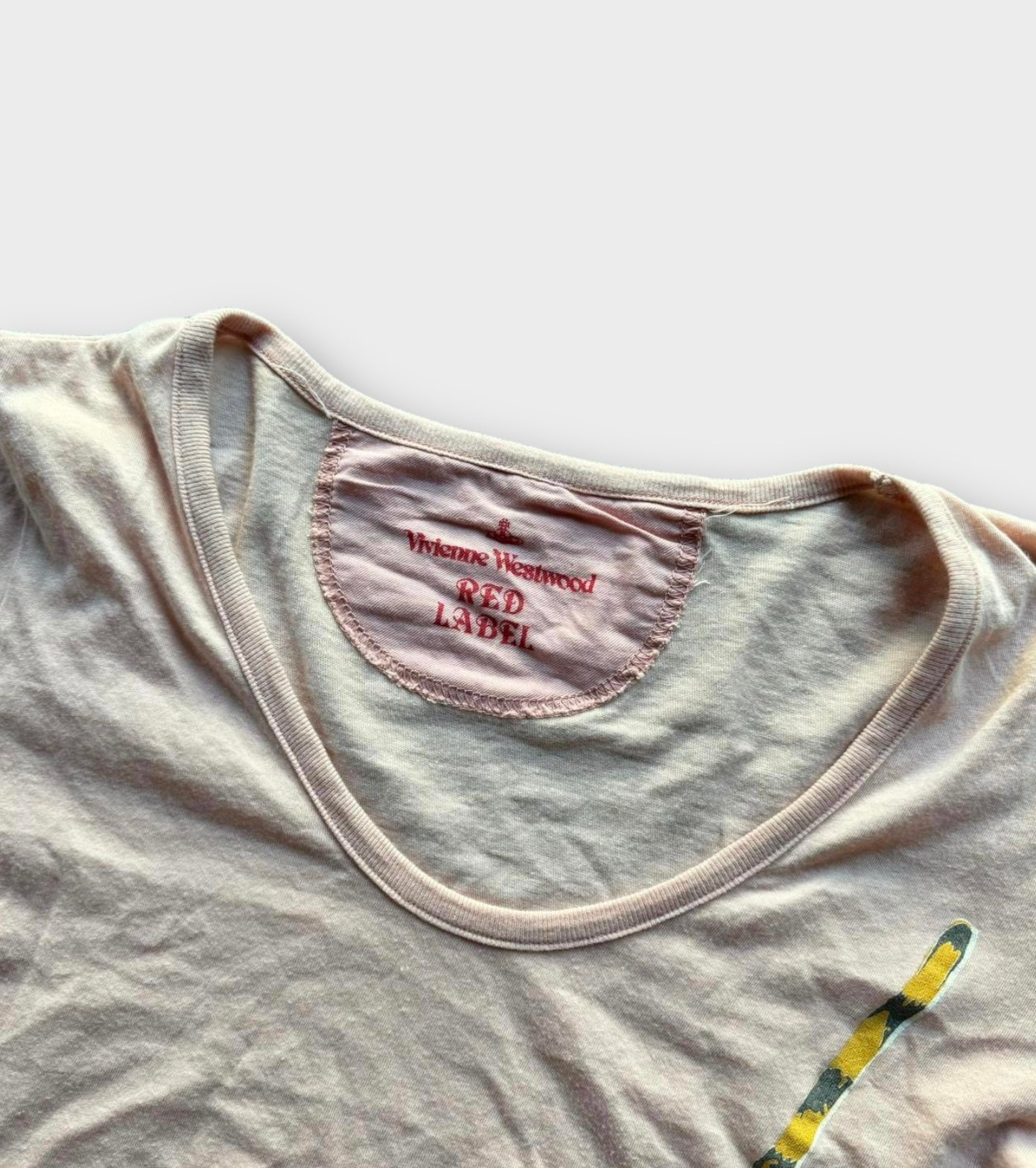 vivienne westwood pink top with tiger graphic