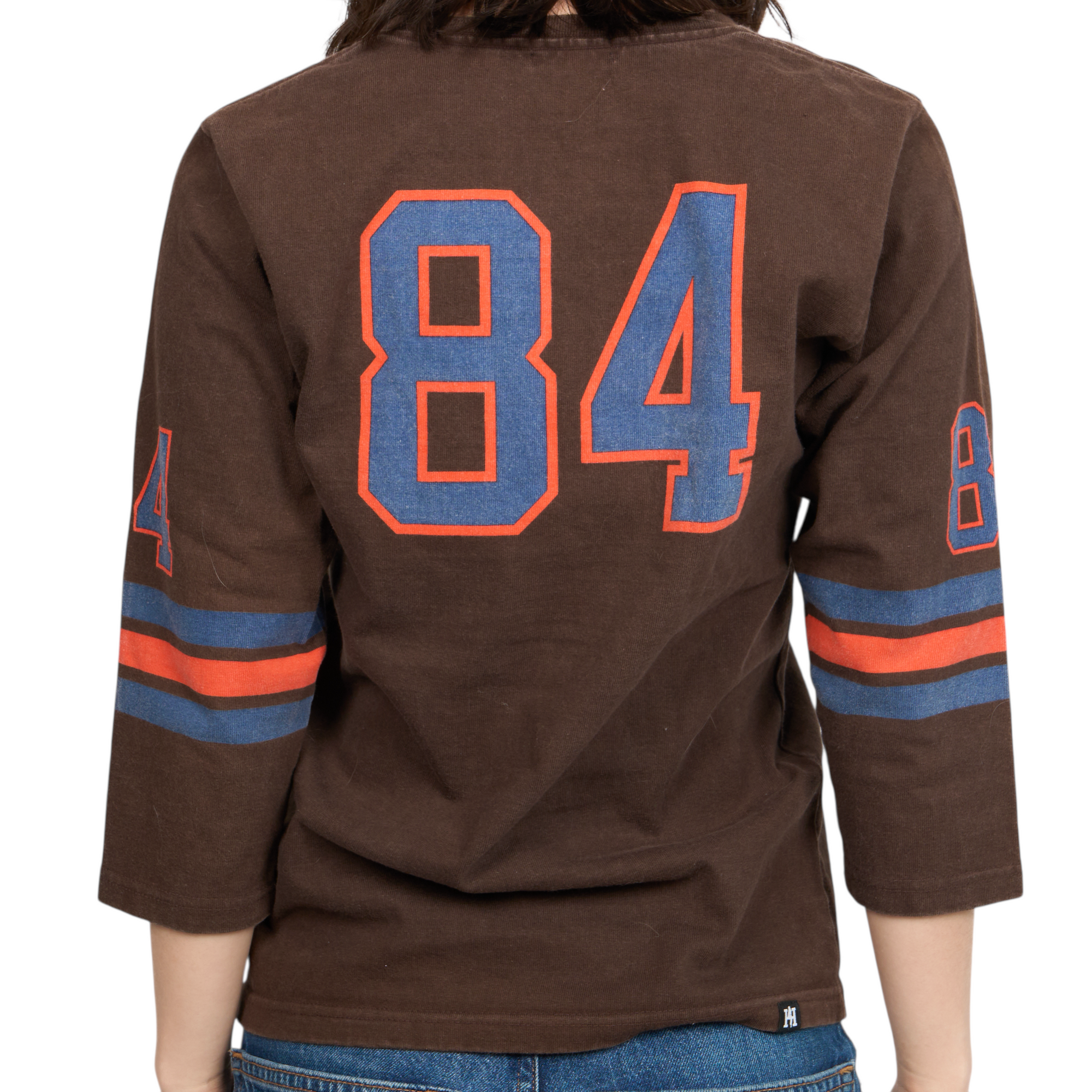 hysteric glamour brown quarter sleeve top