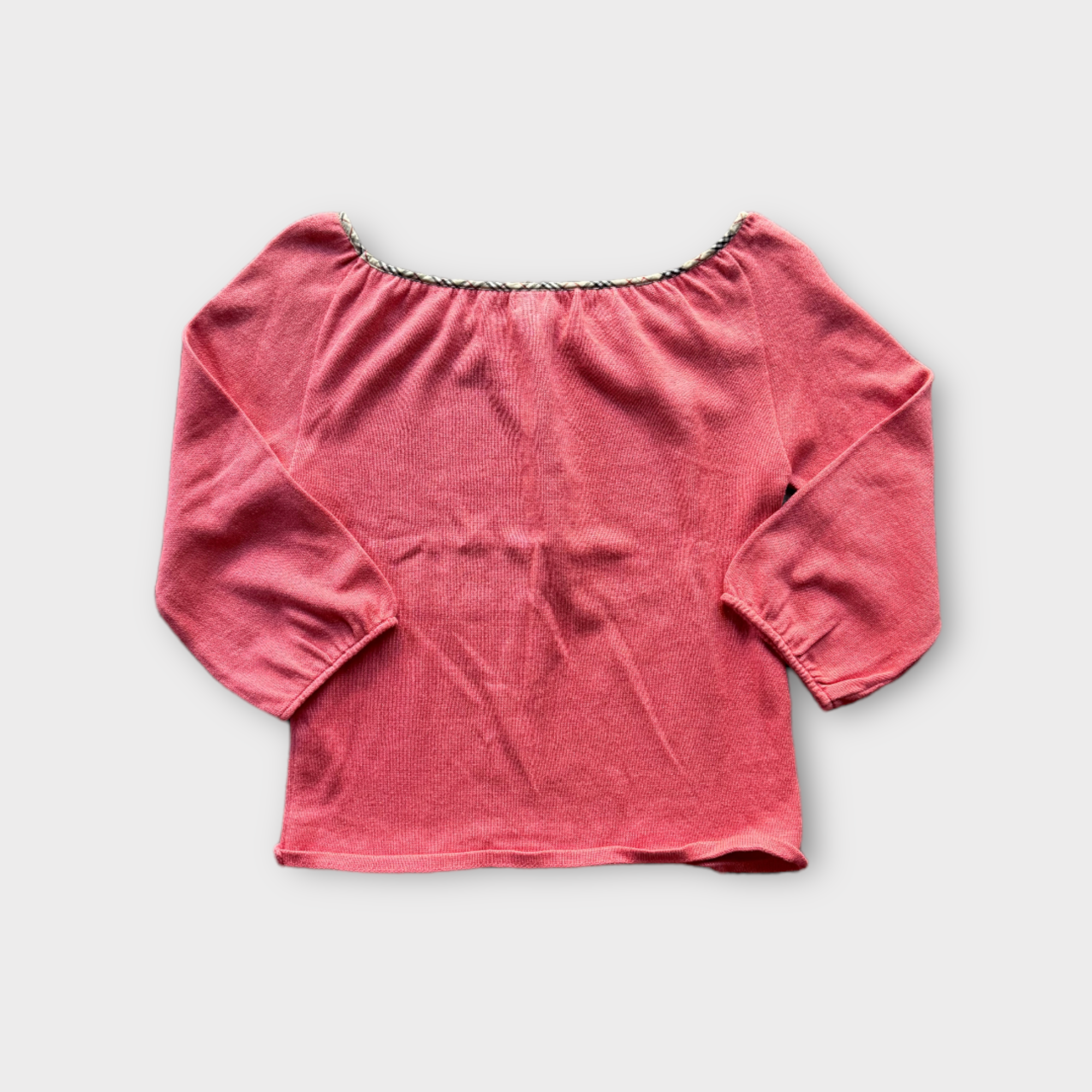 burberry blue label pink sweater top