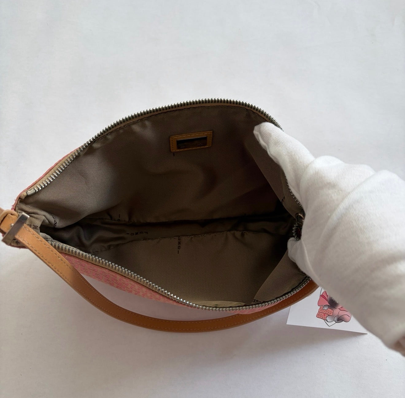 fendi 2000s pink zucca bag