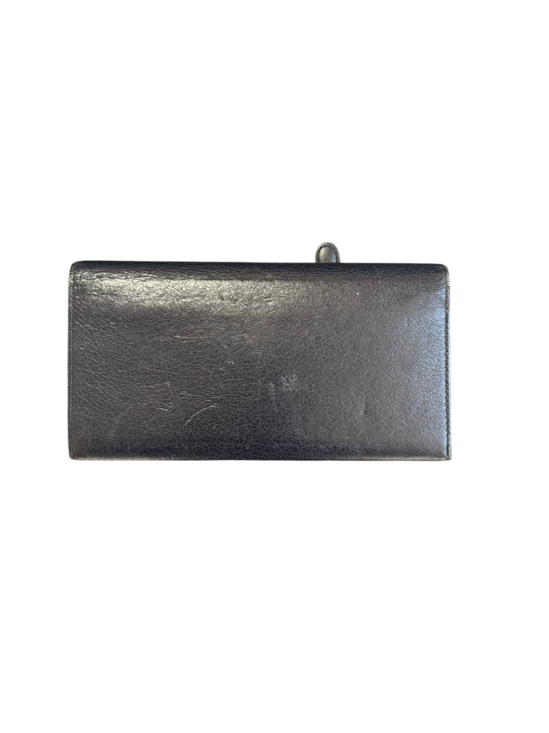 balenciaga 2000s navy blue city wallet