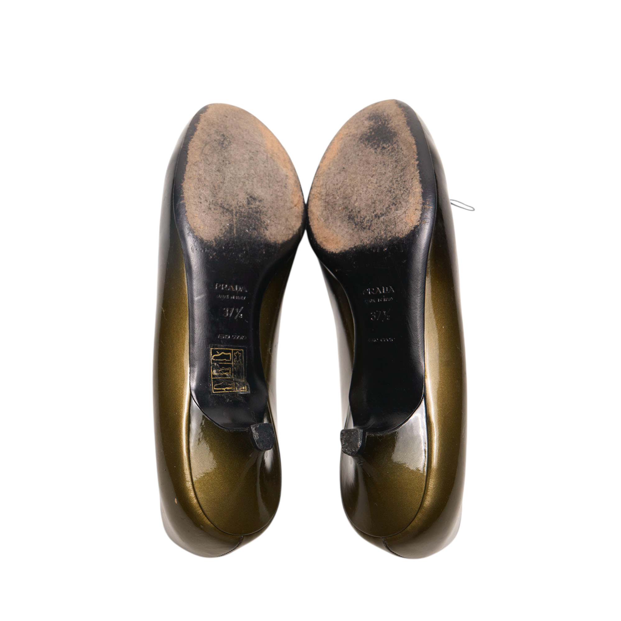 prada 2000s patent heels