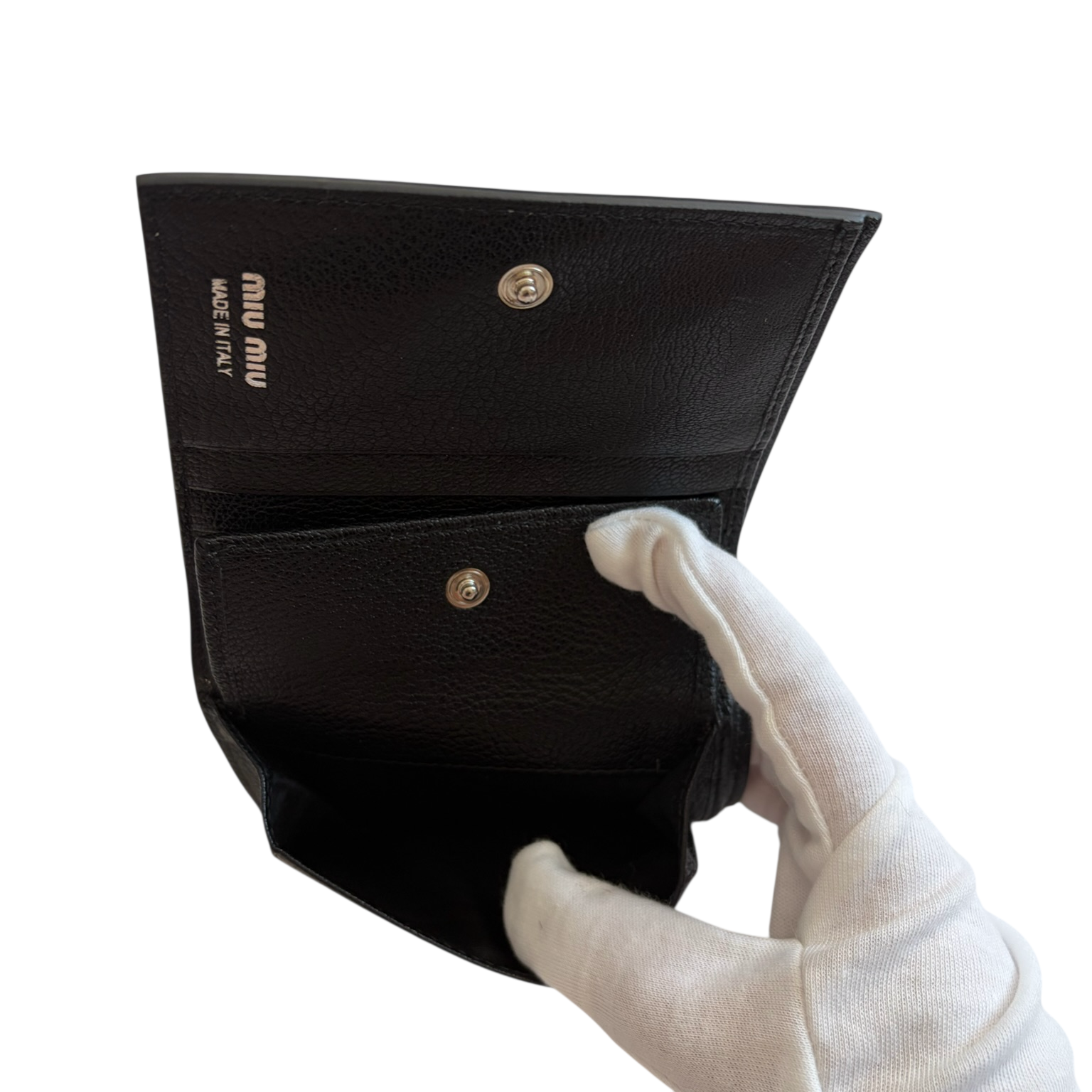 miu miu black wallet