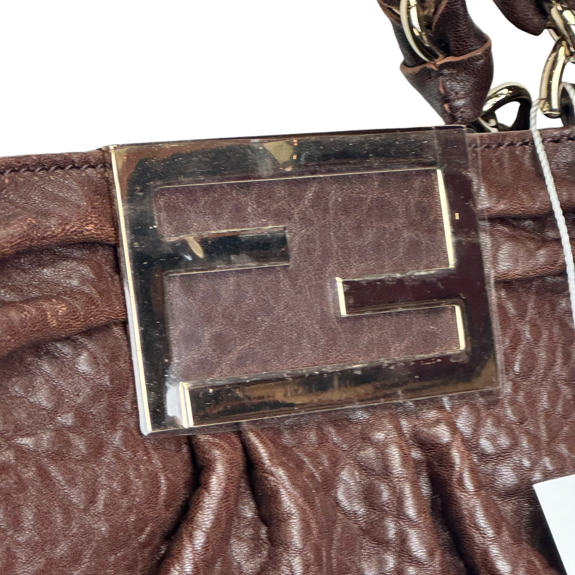 fendi 2000s brown shoulder bag