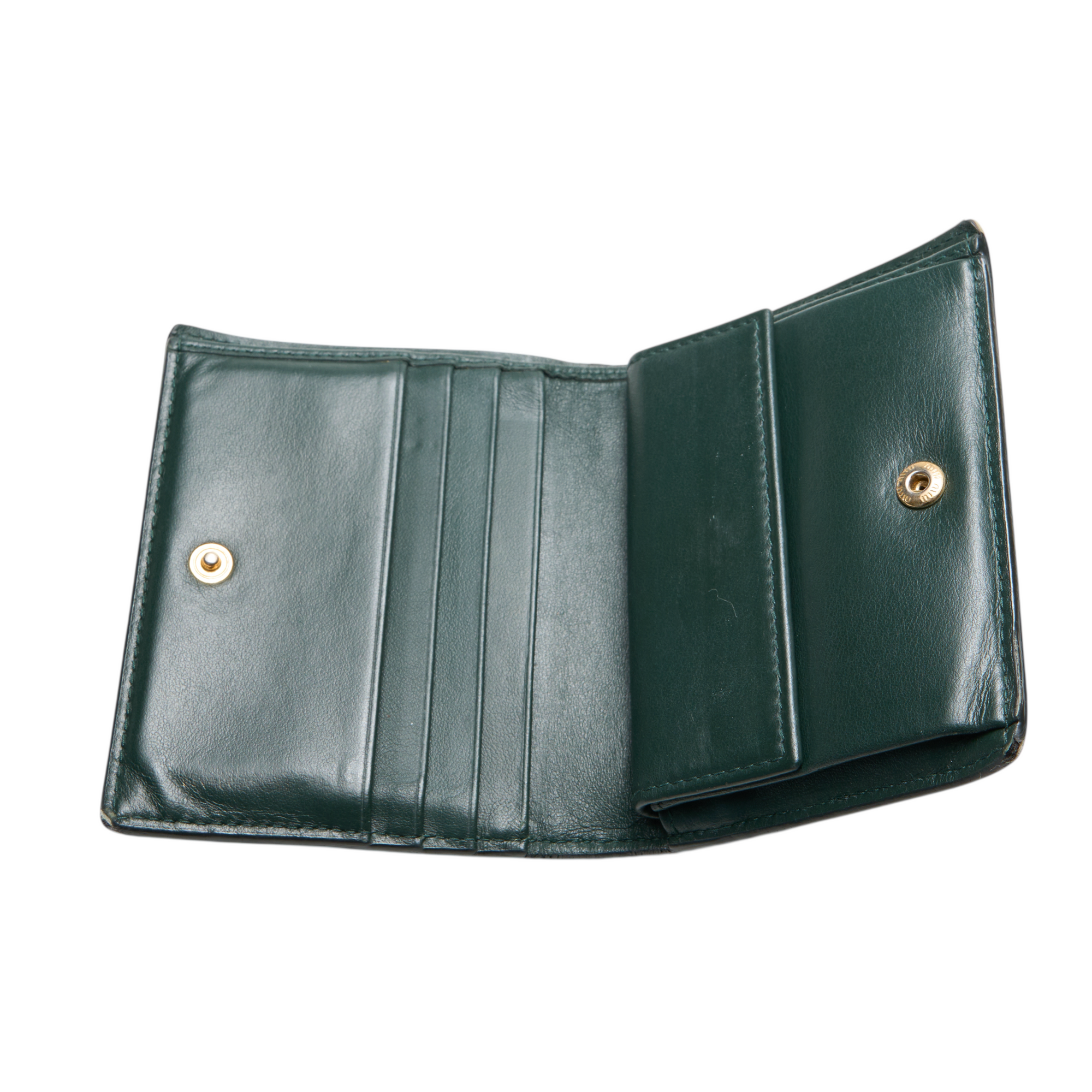 miu miu green crocodile wallet