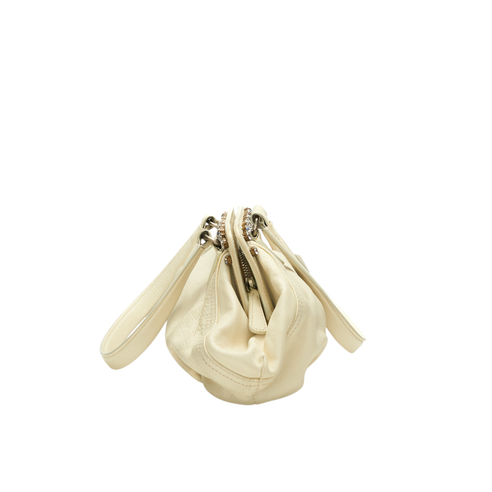 miu miu 2000s cream white shoulder bag
