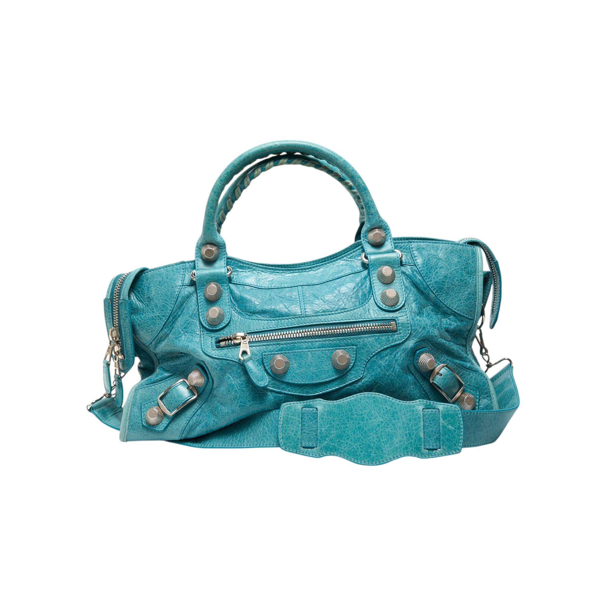 balenciaga 2000s blue city bag