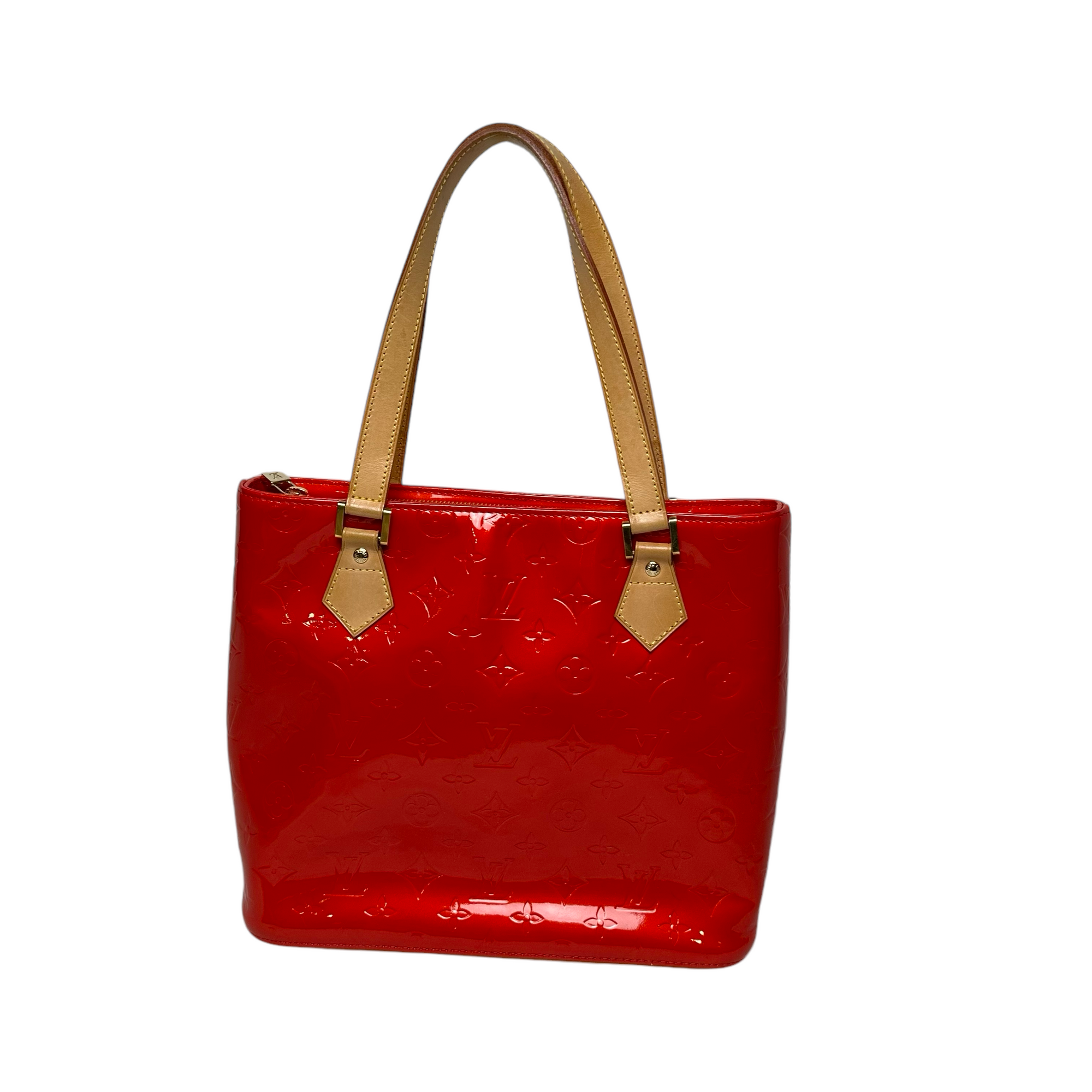 louis vuitton 2000s red vernis shoulder bag