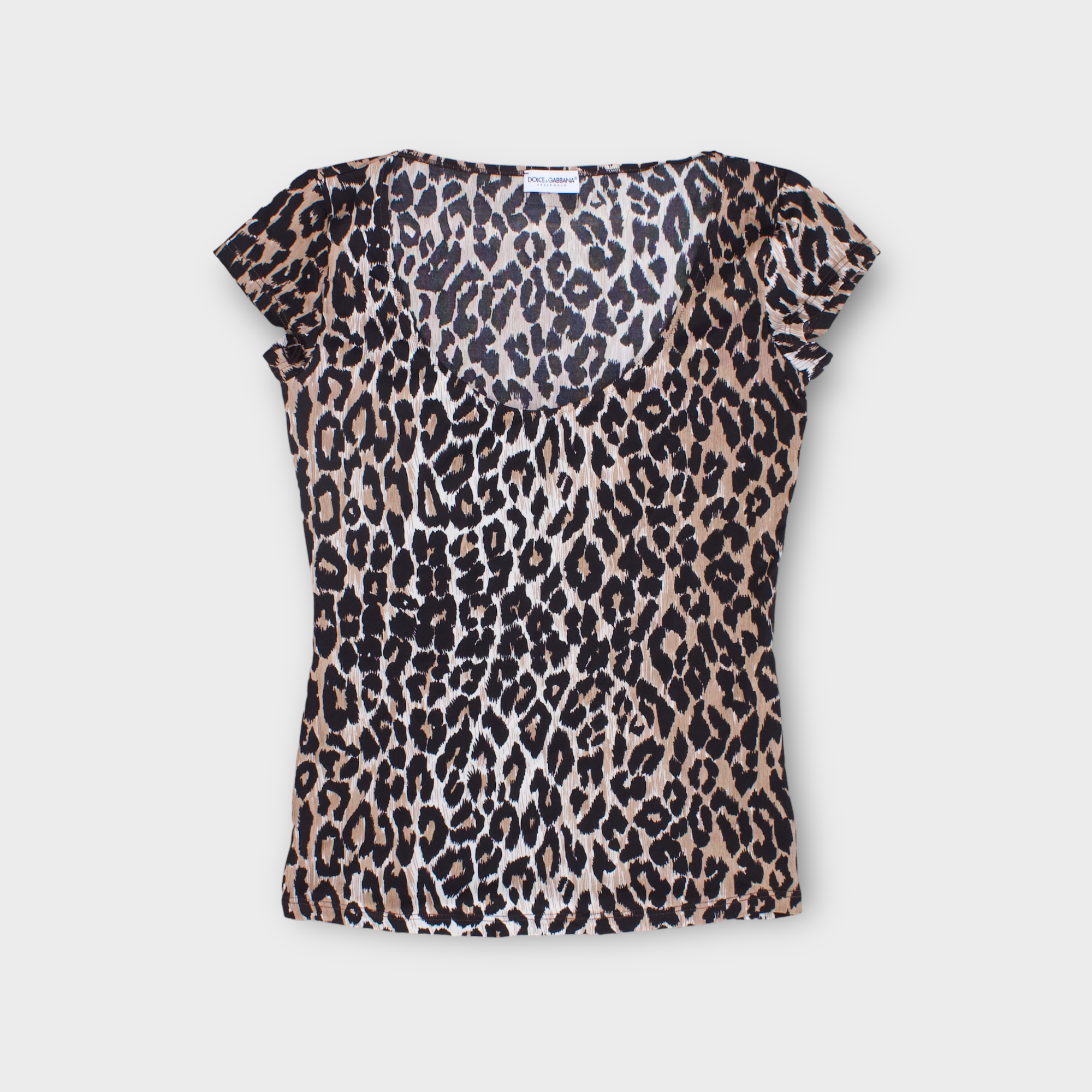 dolce & gabbana cheetah print blouse