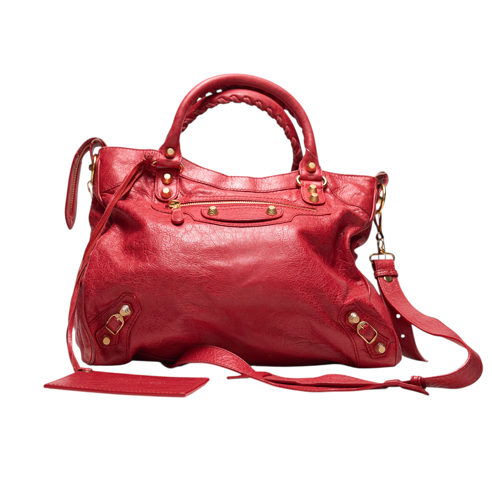 balenciaga 2000s red city bag