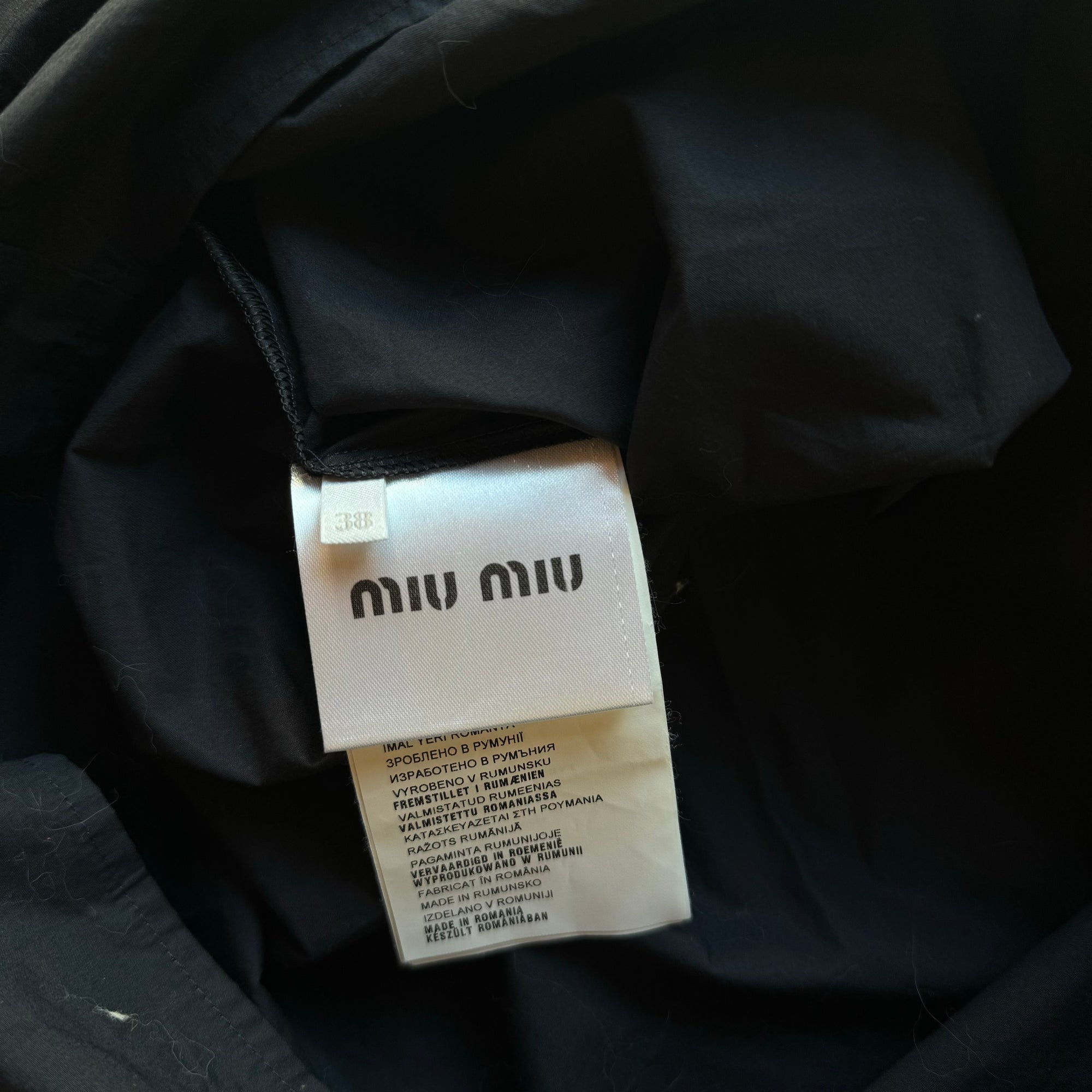 miu miu black top