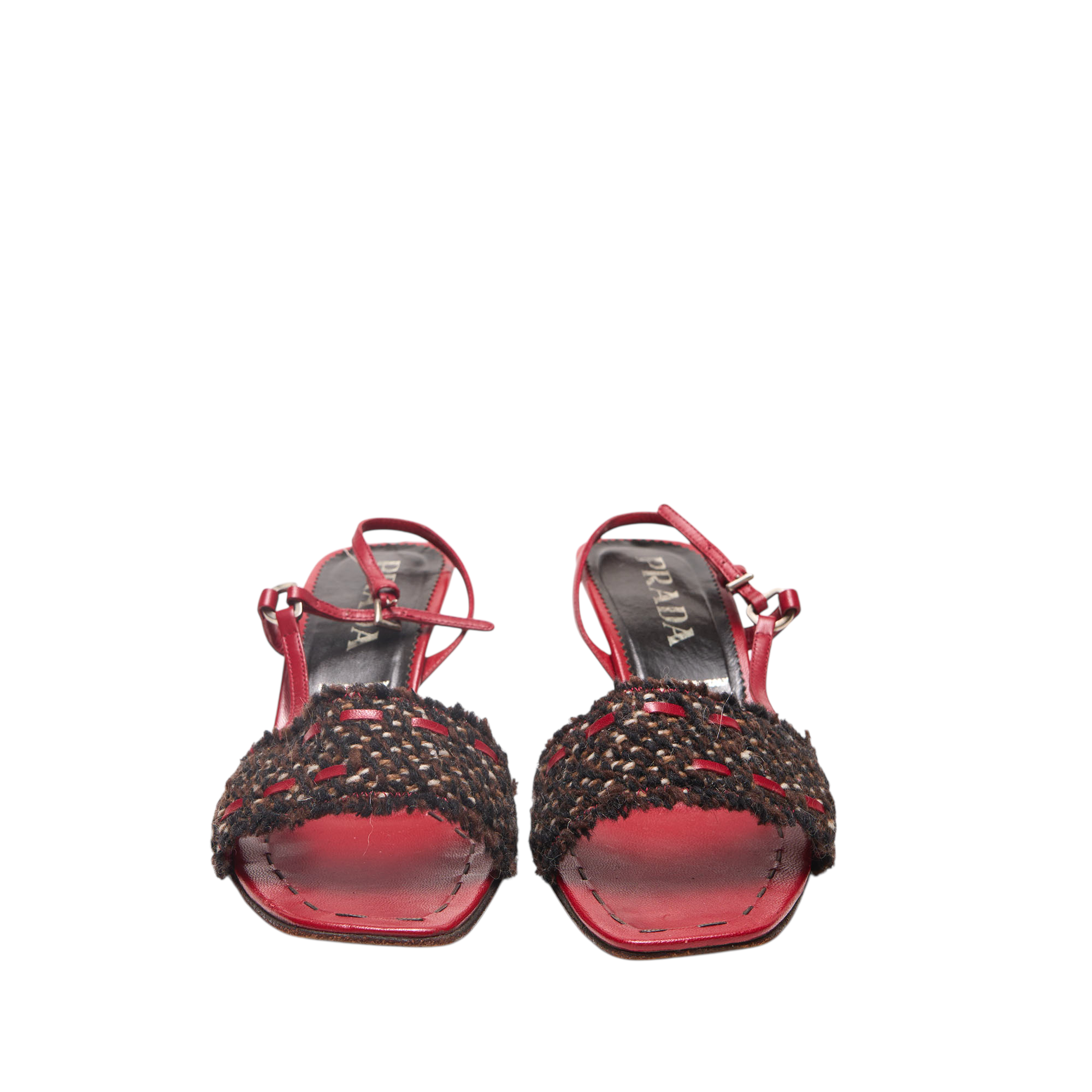 prada 2000s black kitten heels