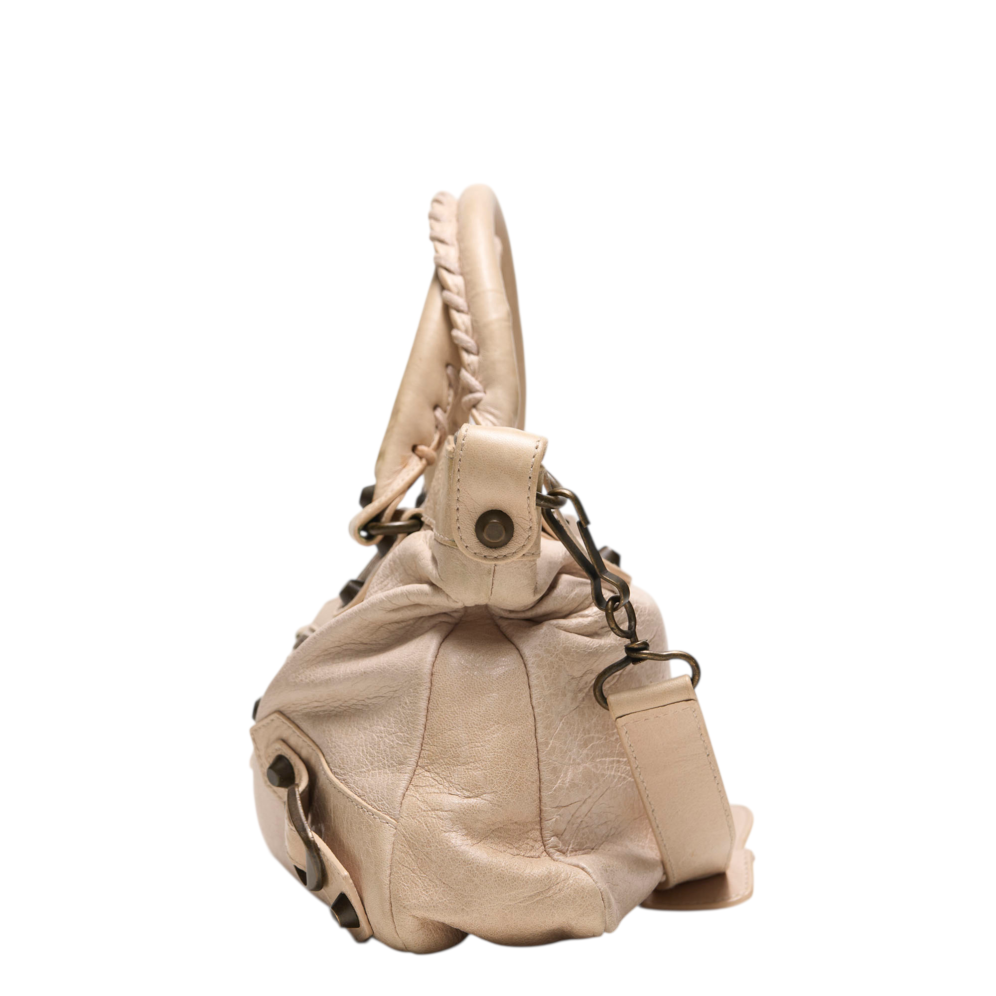 balenciaga 2000s cream city bag