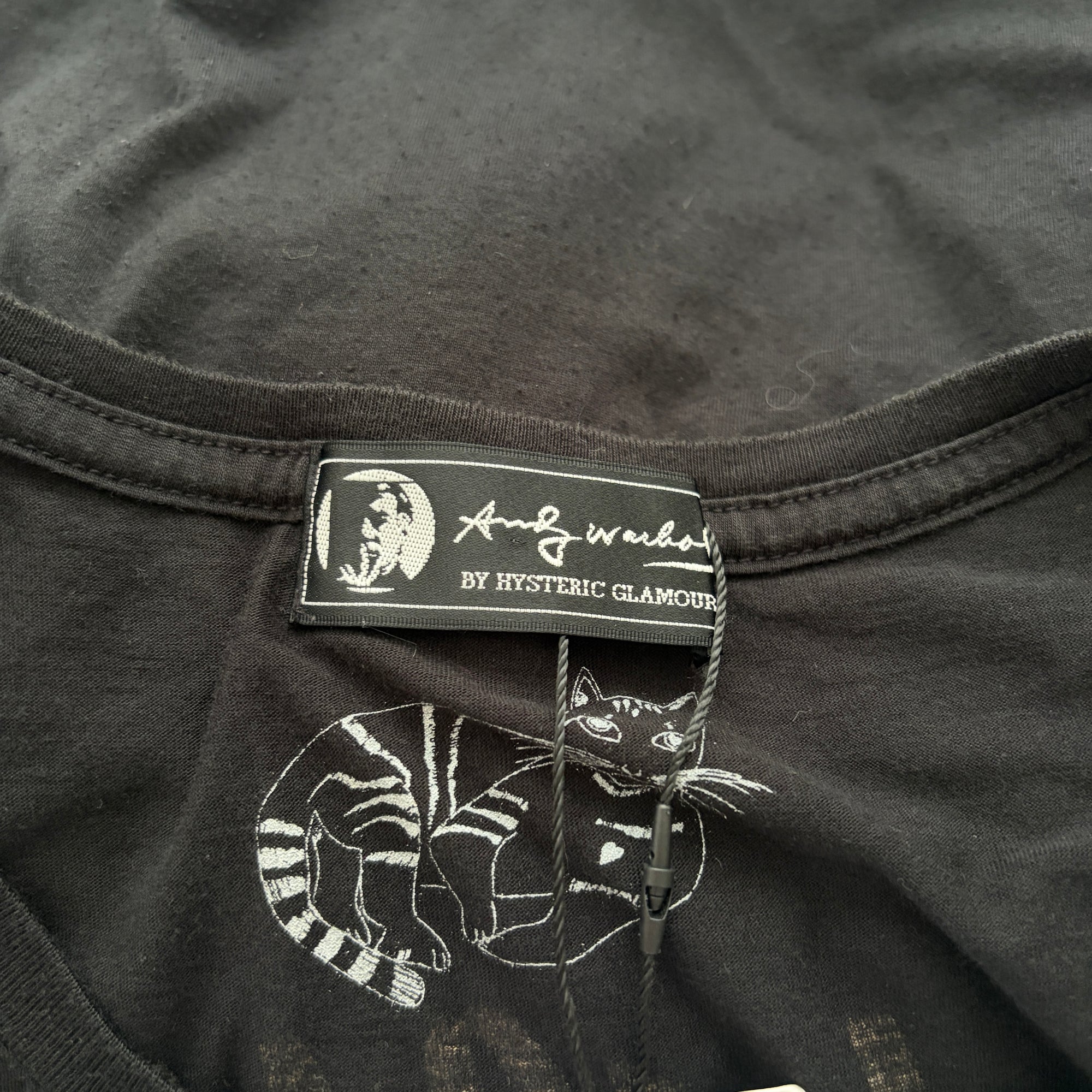 hysteric glamour 2000s black andy warhol top
