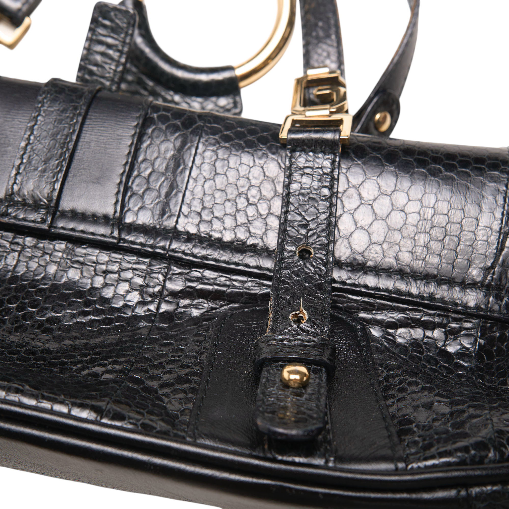 dolce & gabbana 2000s black shoulder bag