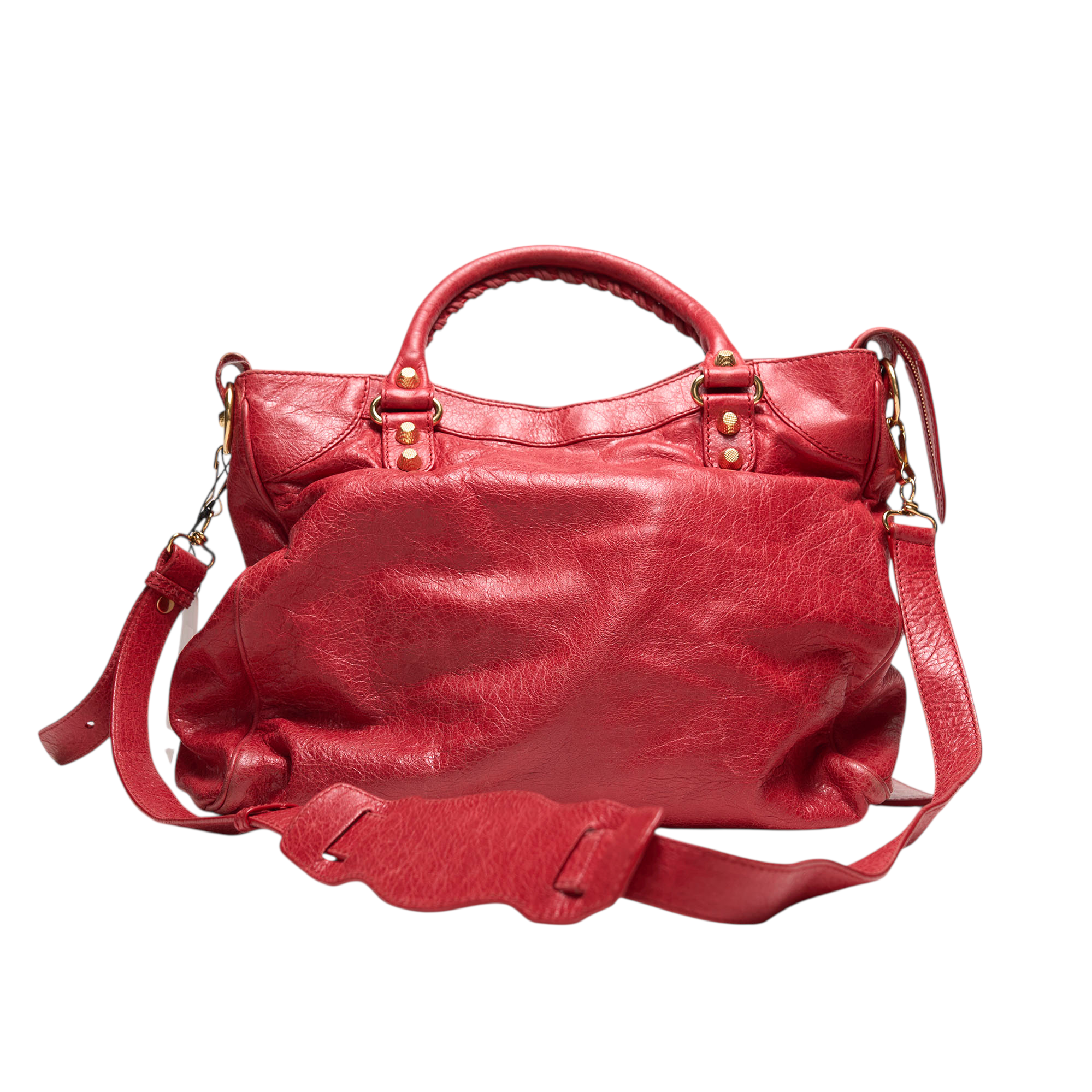 balenciaga 2000s red city bag