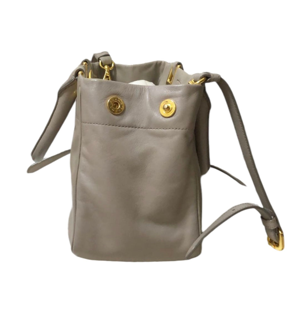 prada gray shoulder bag