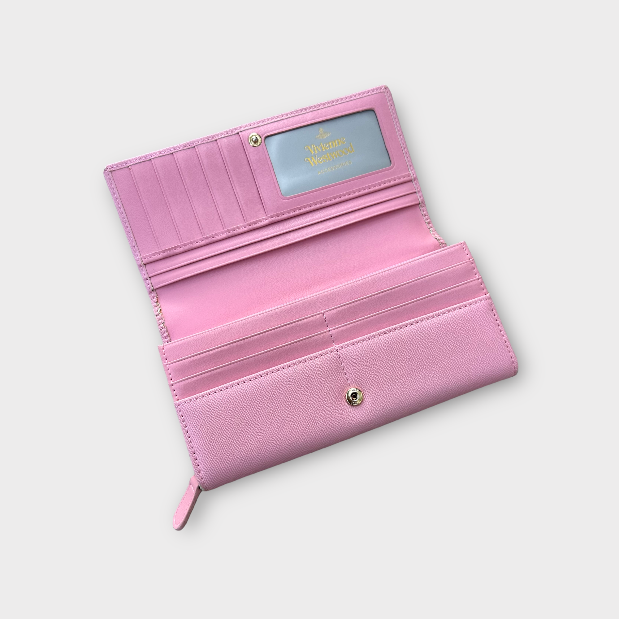 vivienne westwood light pink wallet