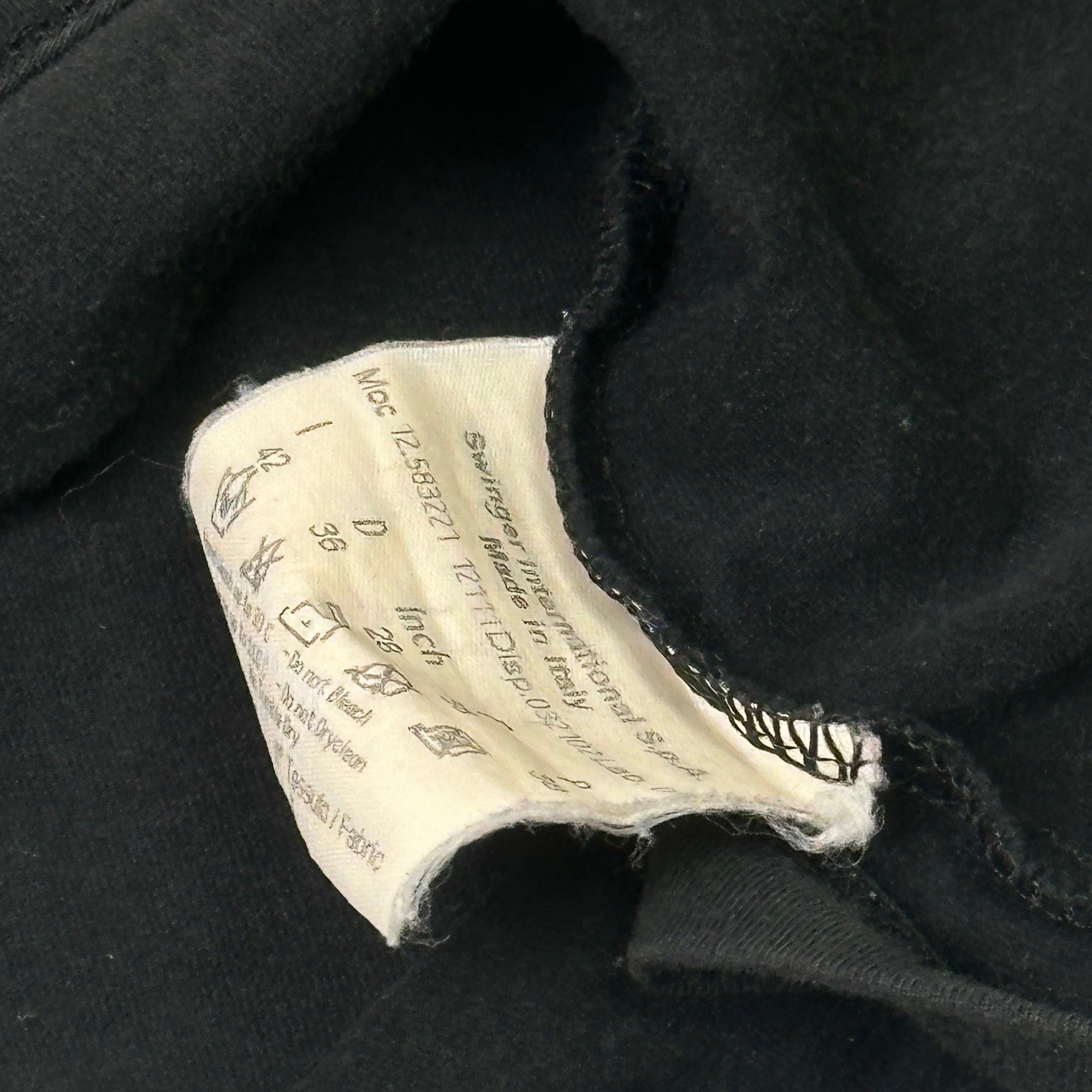 fendi 2000s black graphic top