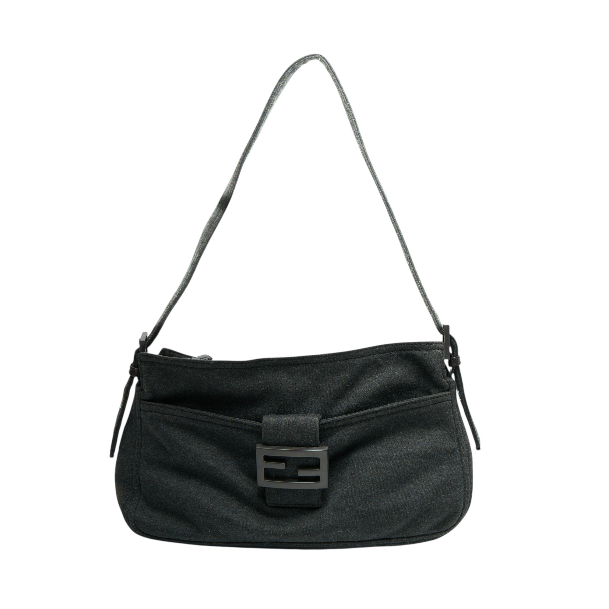 fendi 2000s gray mamma baguette bag