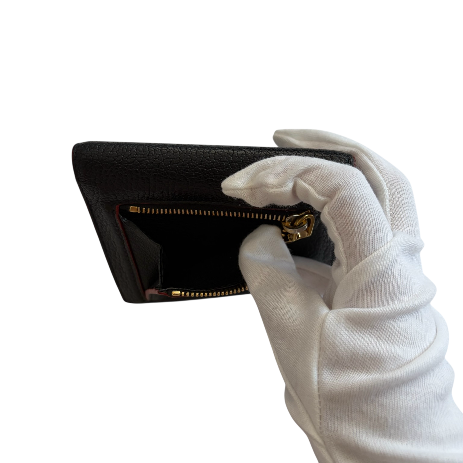 miu miu black madras heart wallet