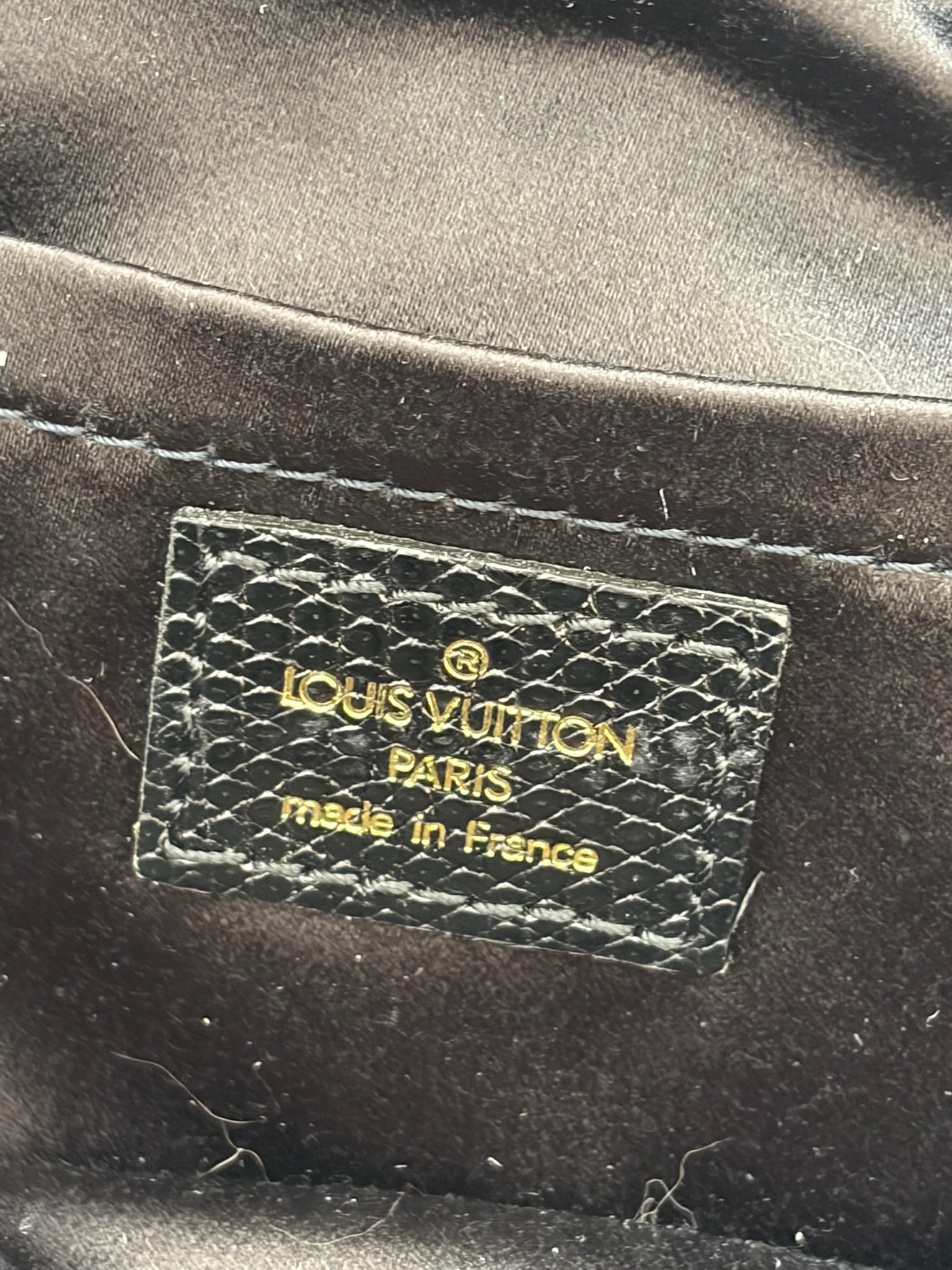 louis vuitton 2000s denim rabbit hair bag