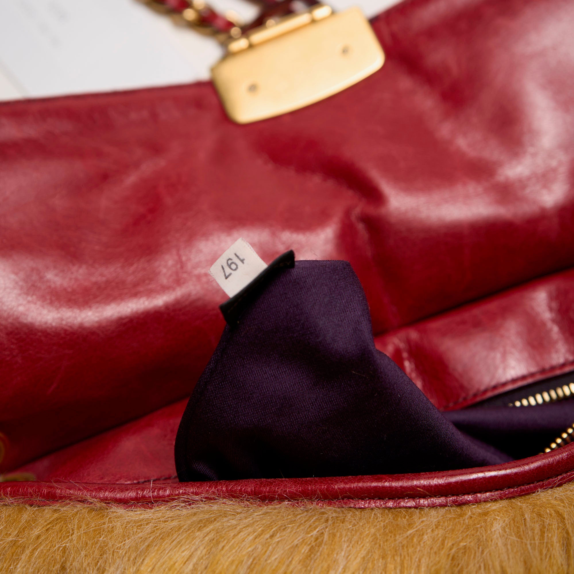 miu miu 2000s yellow bag