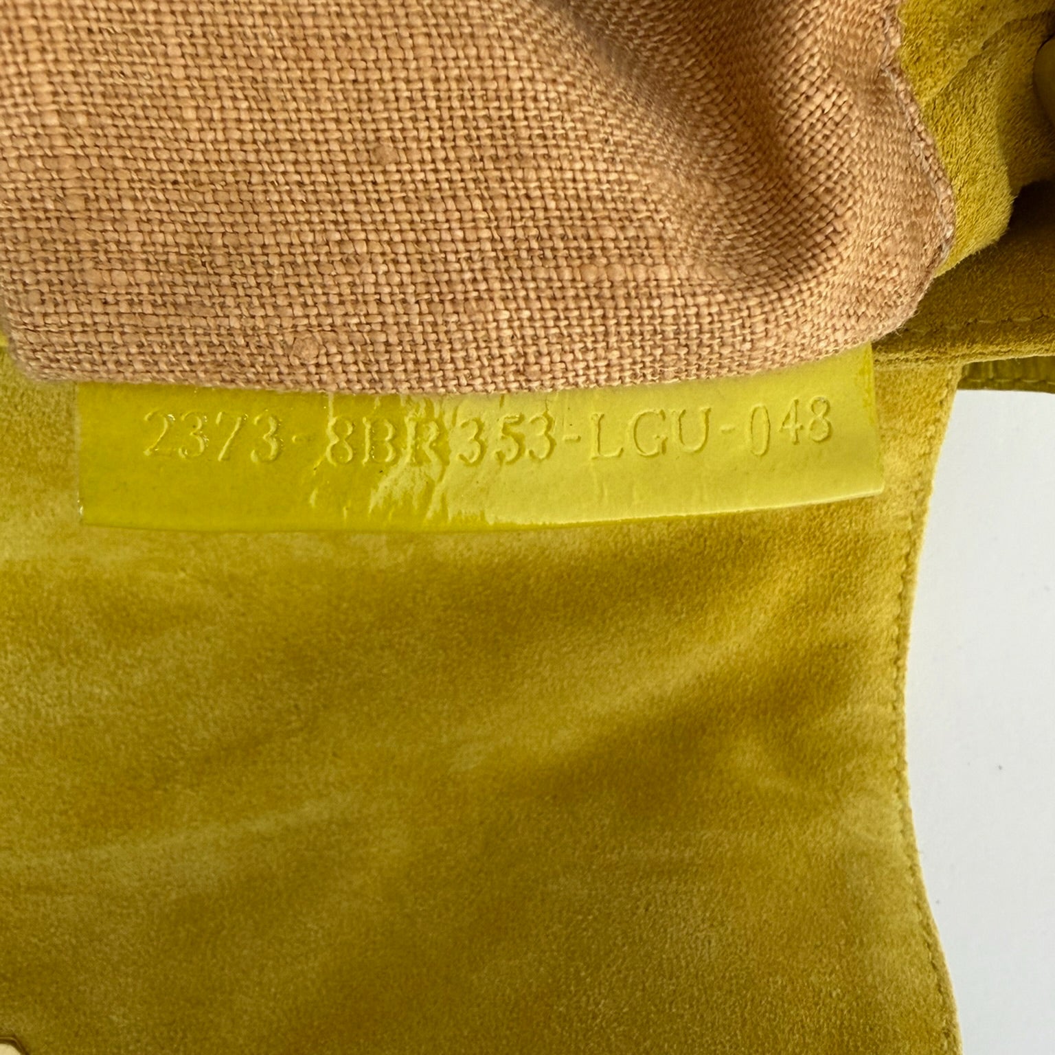 fendi 2000s yellow chef bag