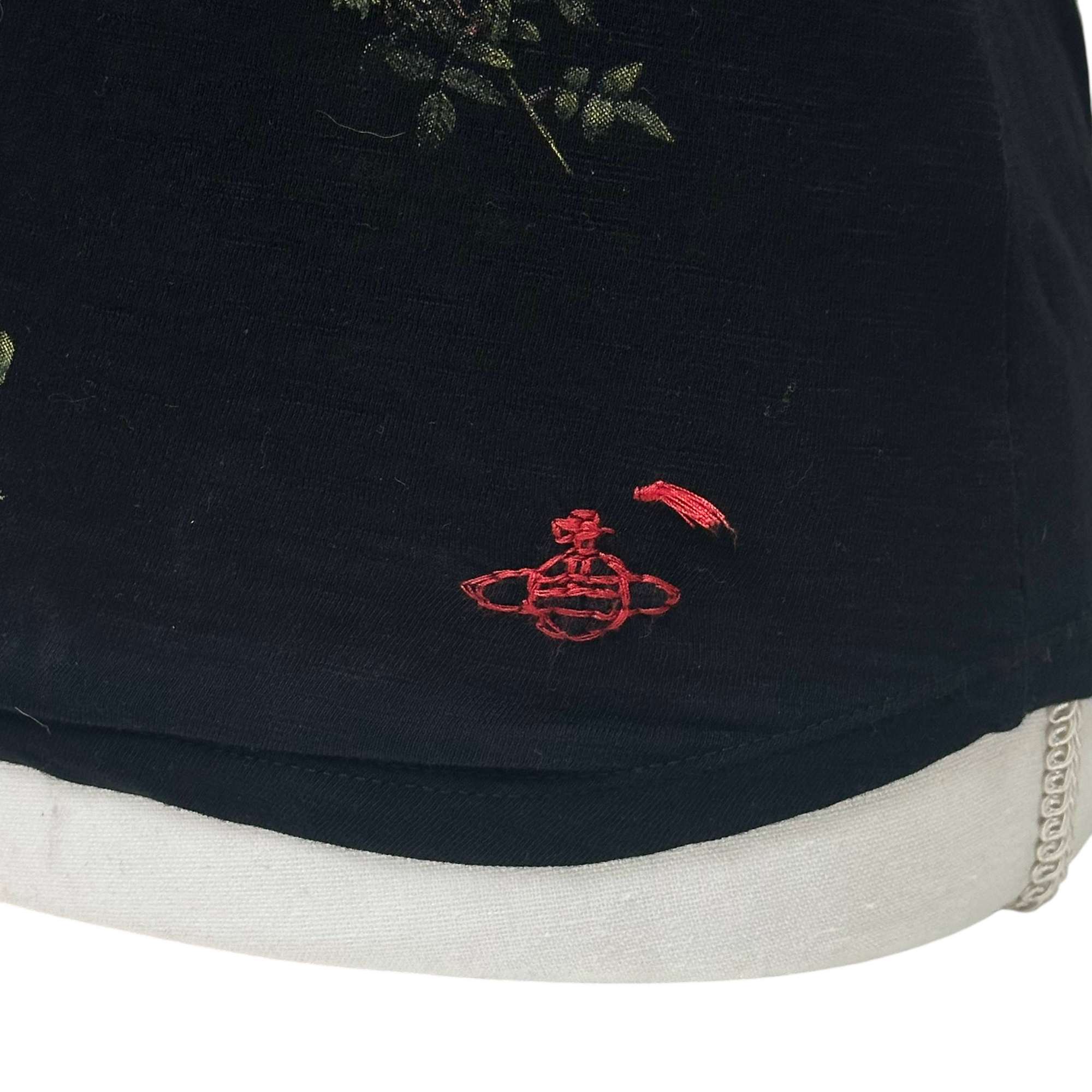 vivienne westwood x lee black floral tank top