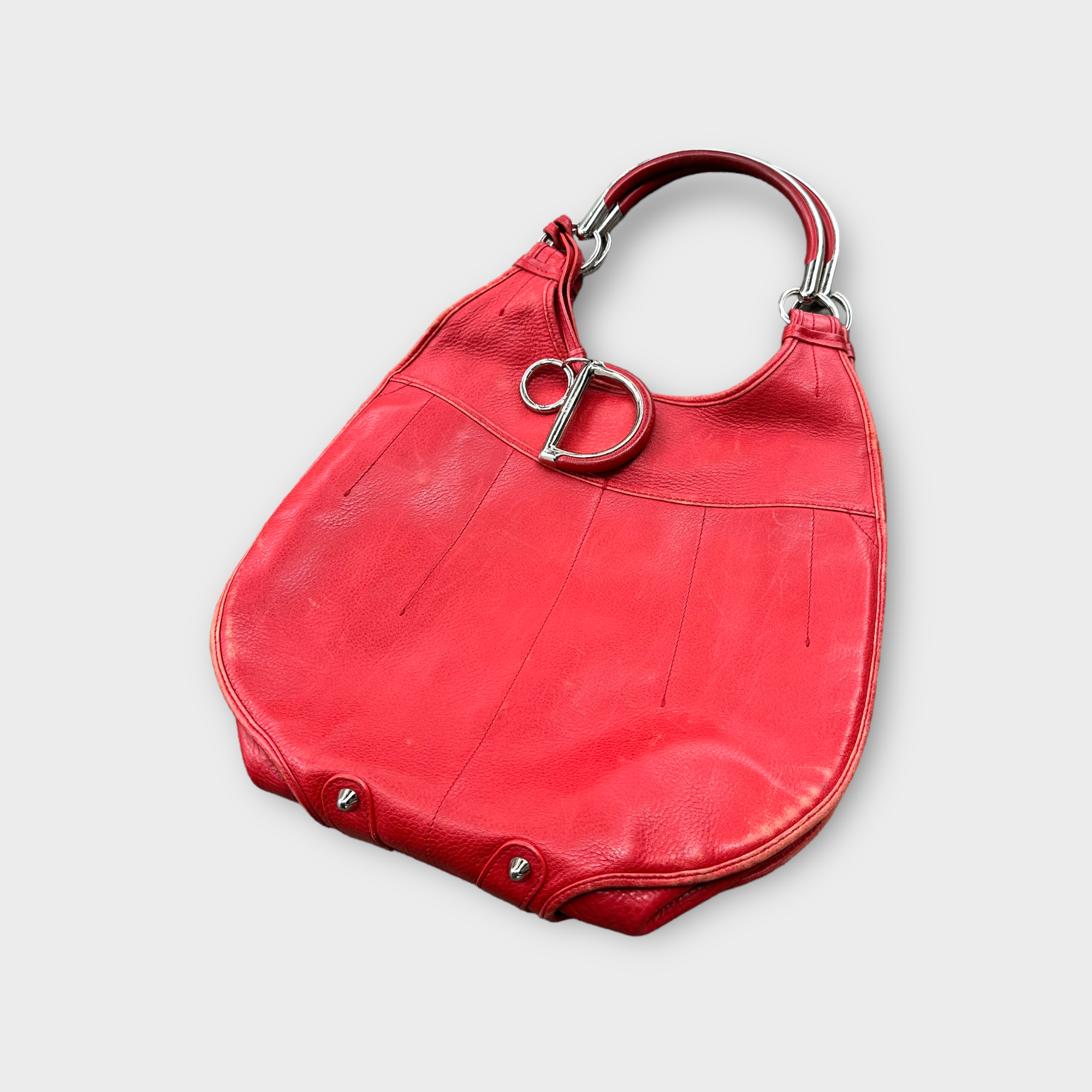 christian dior red 61 tote bag