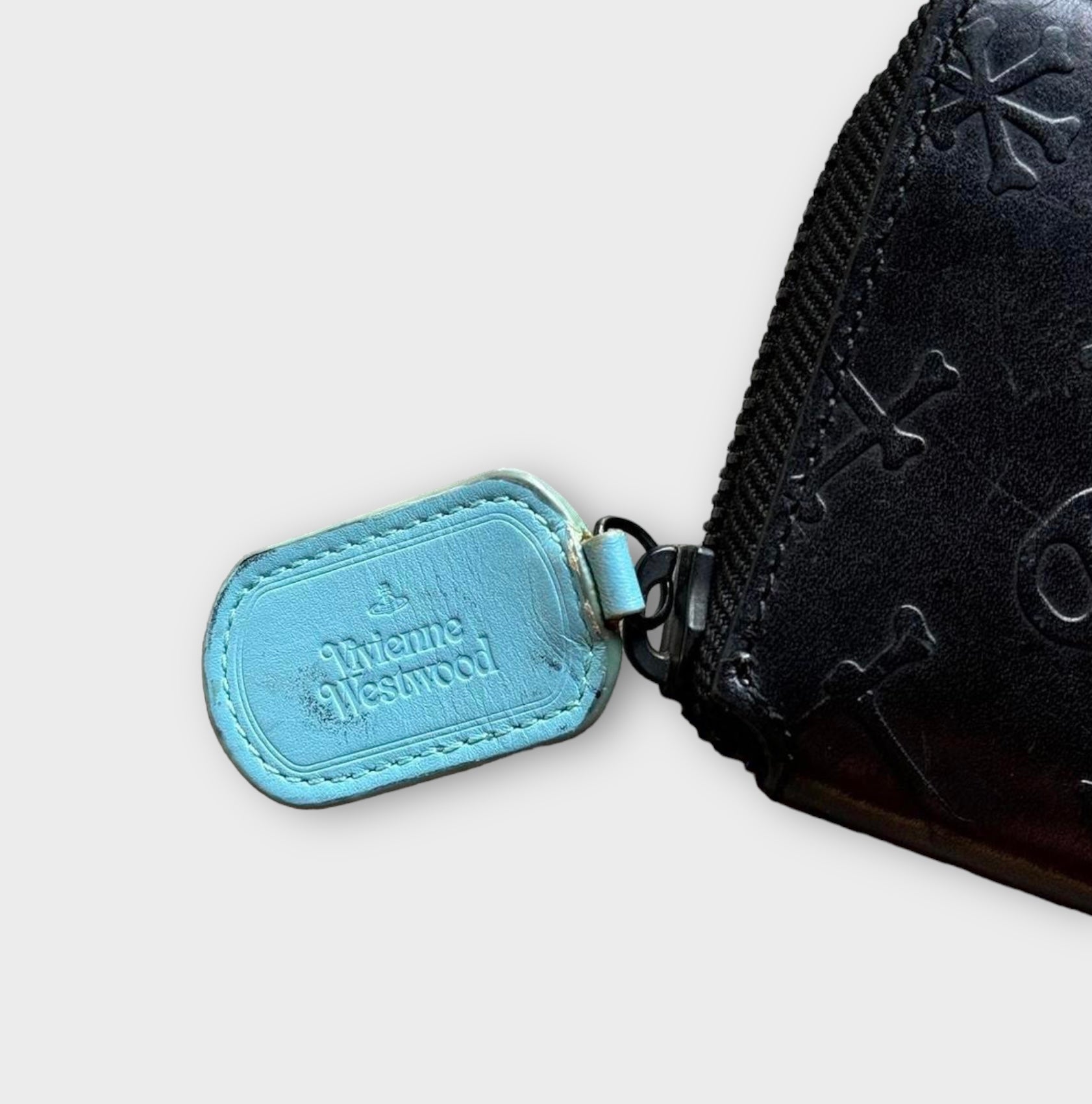 Vivienne Westwood archive skull Wallet ☆ Vivienne Westwood Skull Purse Folding Wallet Black No Box